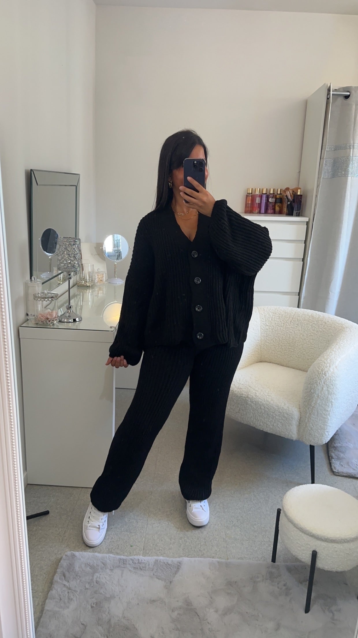 Ensemble en maille noir