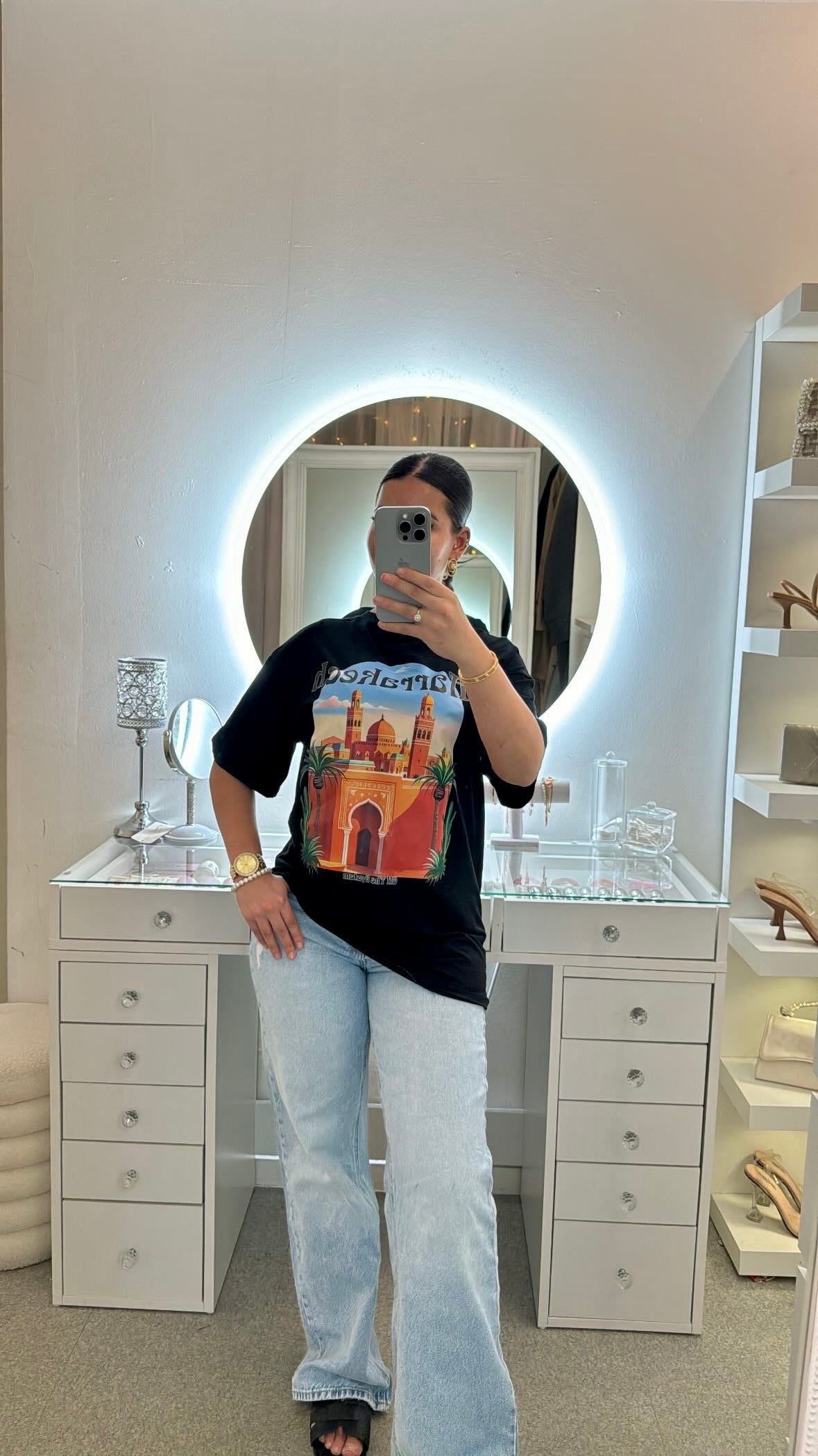 T-shirt Marrakech noir
