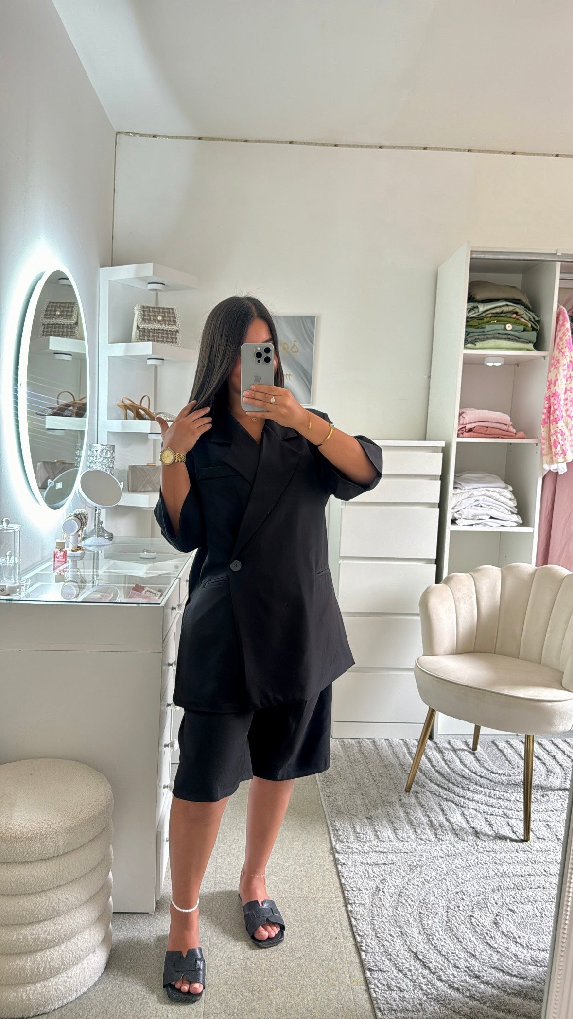 Ensemble short Nawal Noir