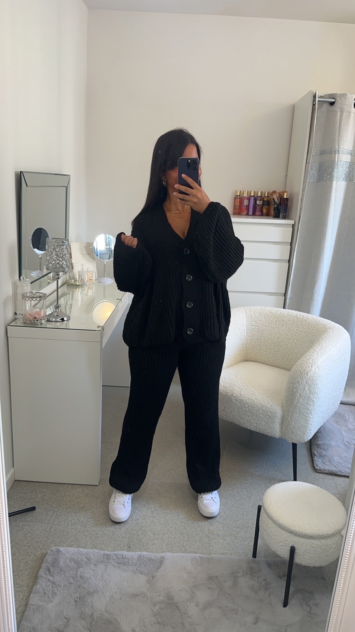 Ensemble en maille noir