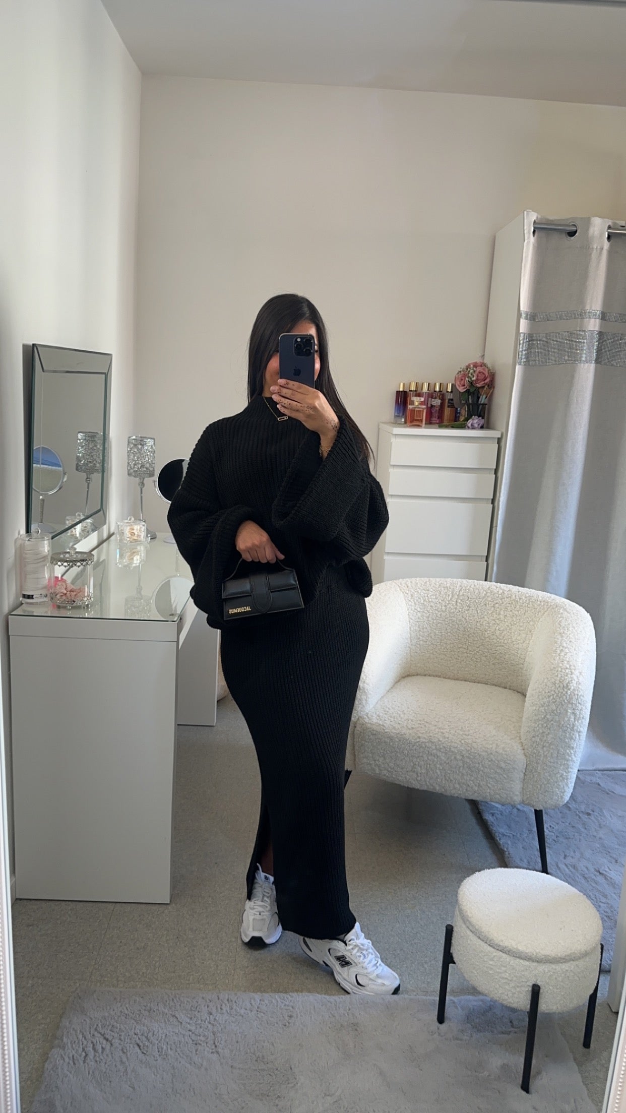 Ensemble jupe épais noir