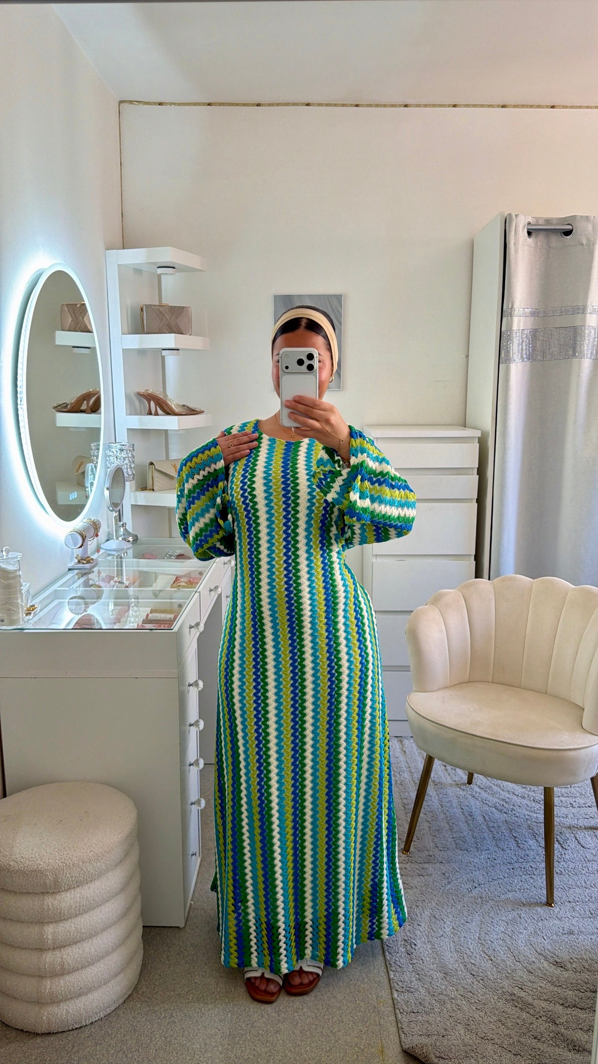 Robe Fadila vert