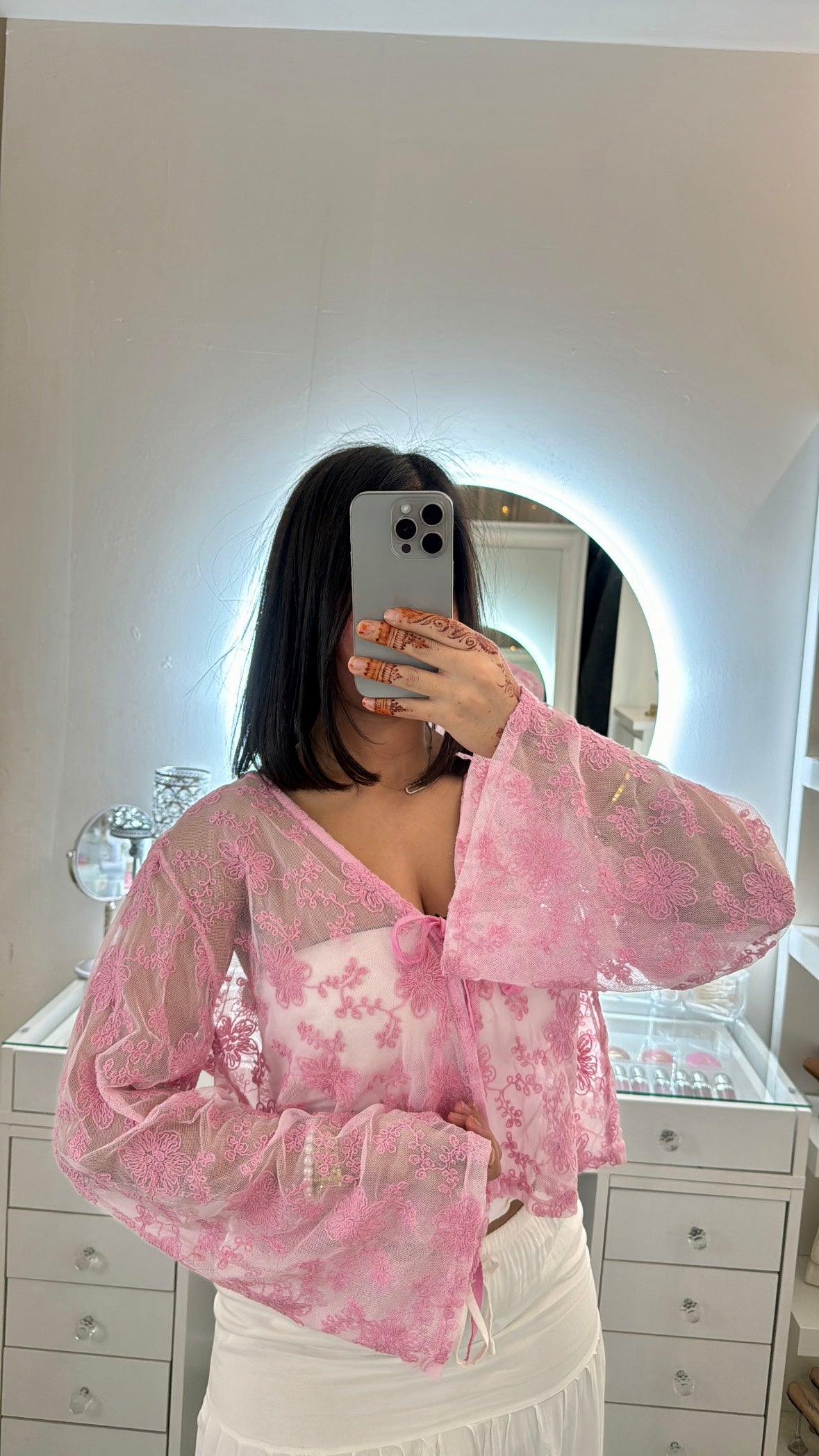 Gilet Nour rose