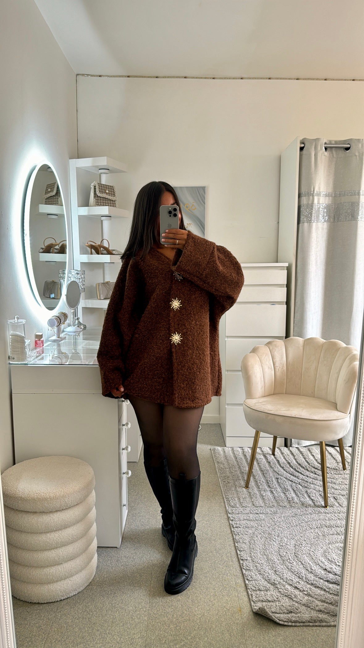 Veste Nej en marron
