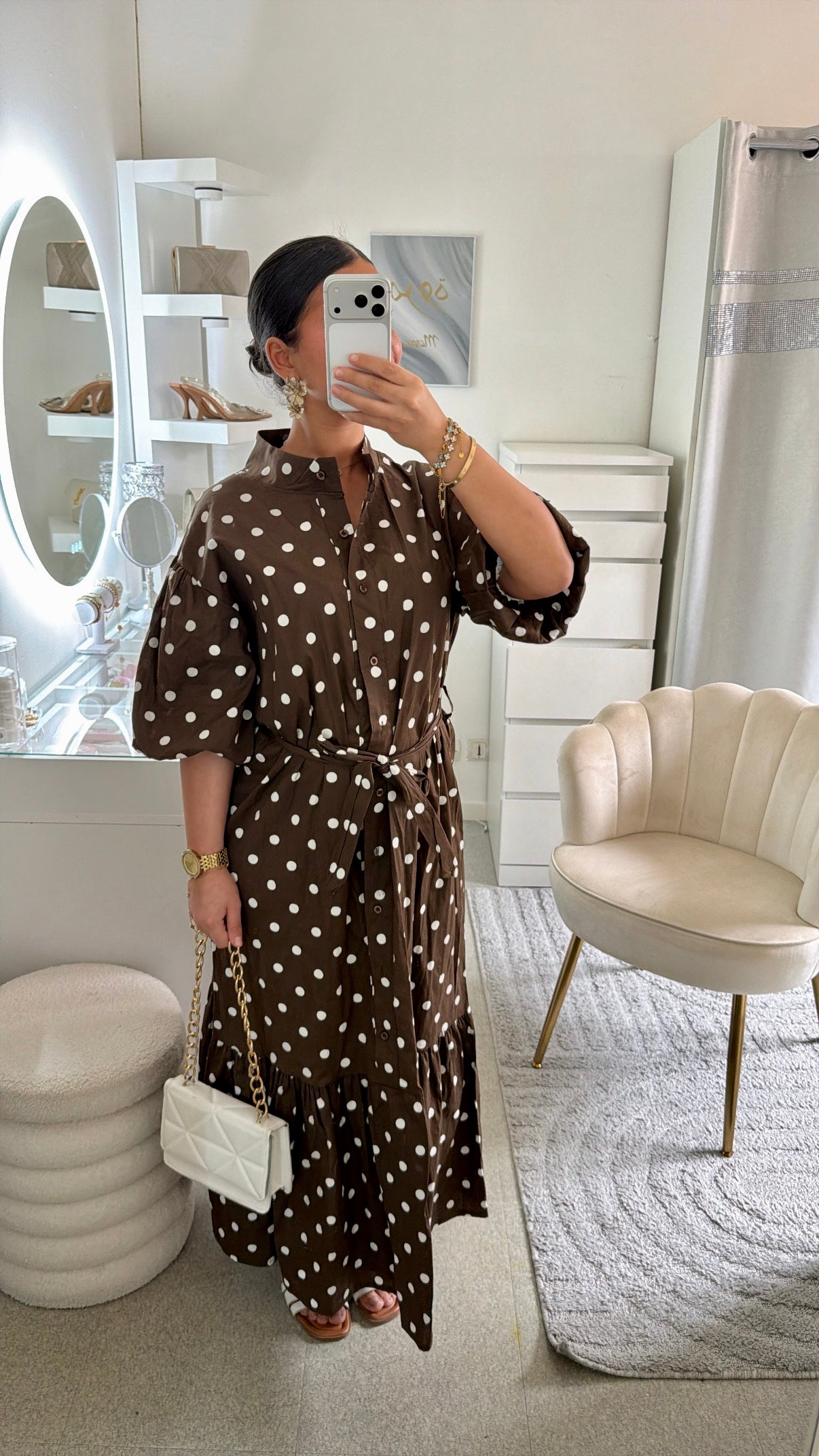 Robe Talia en marron