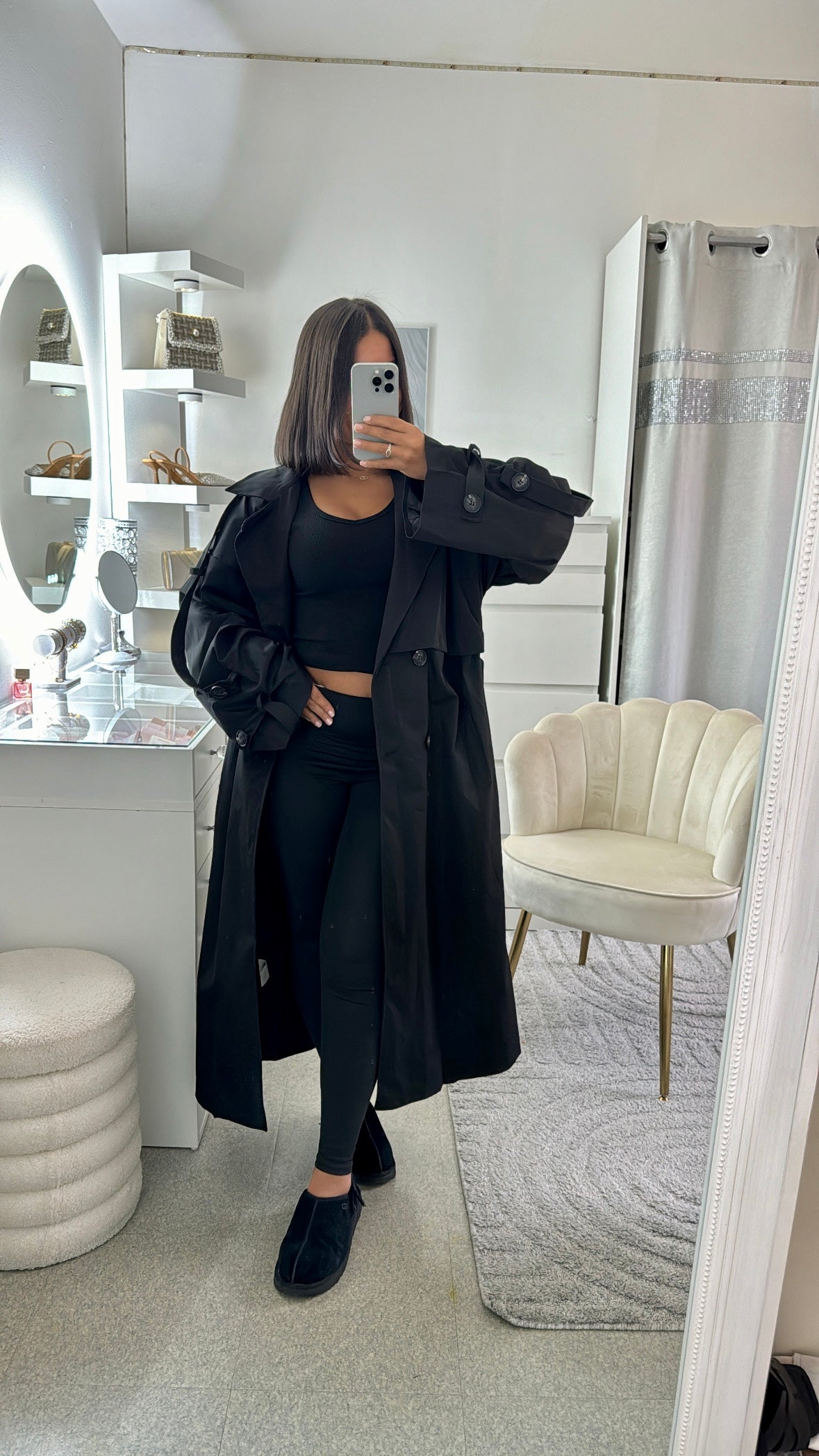 Trench Yara noir