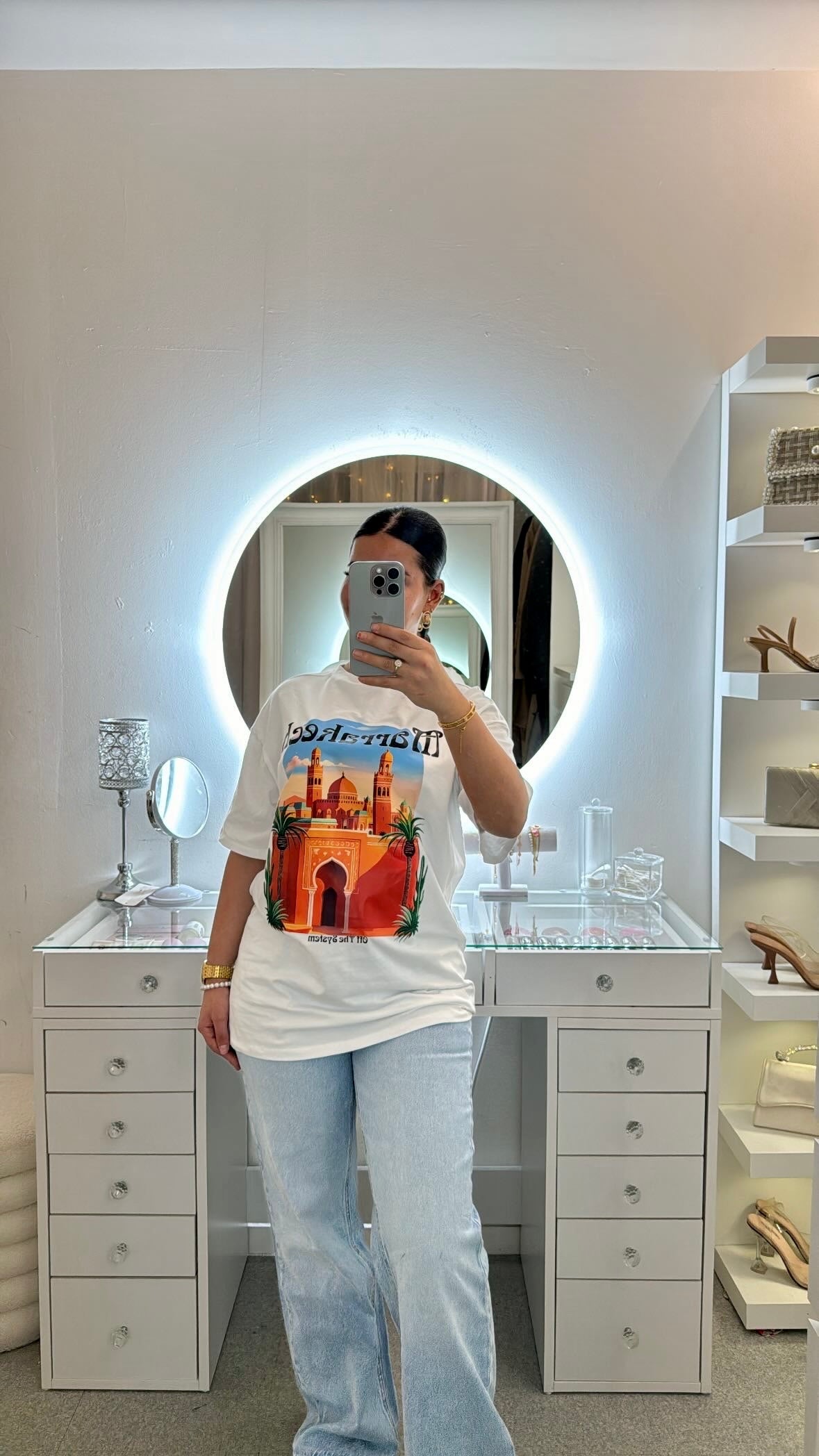 T-shirt Marrakech blanc