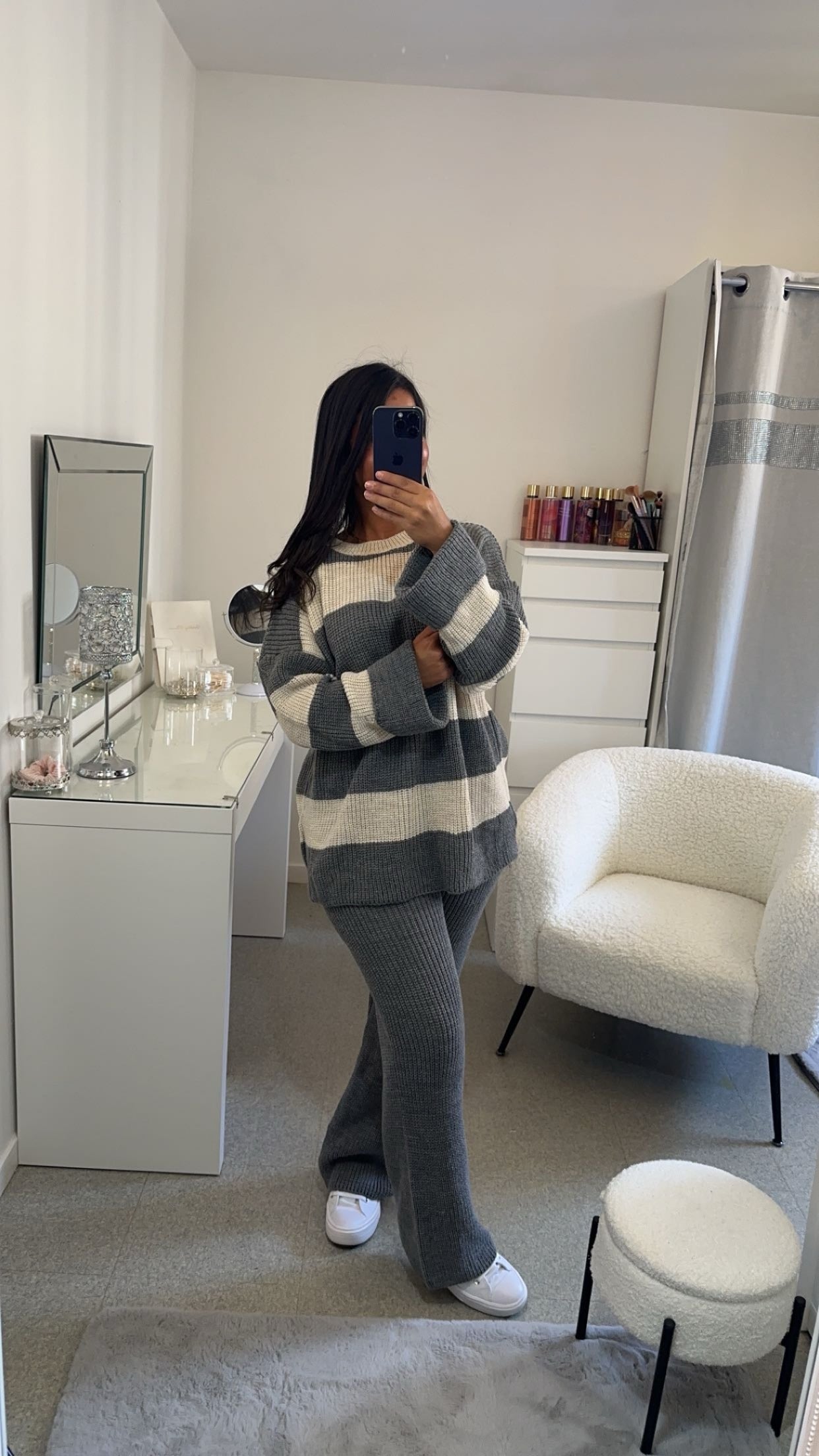 Ensemble bi couleur gris