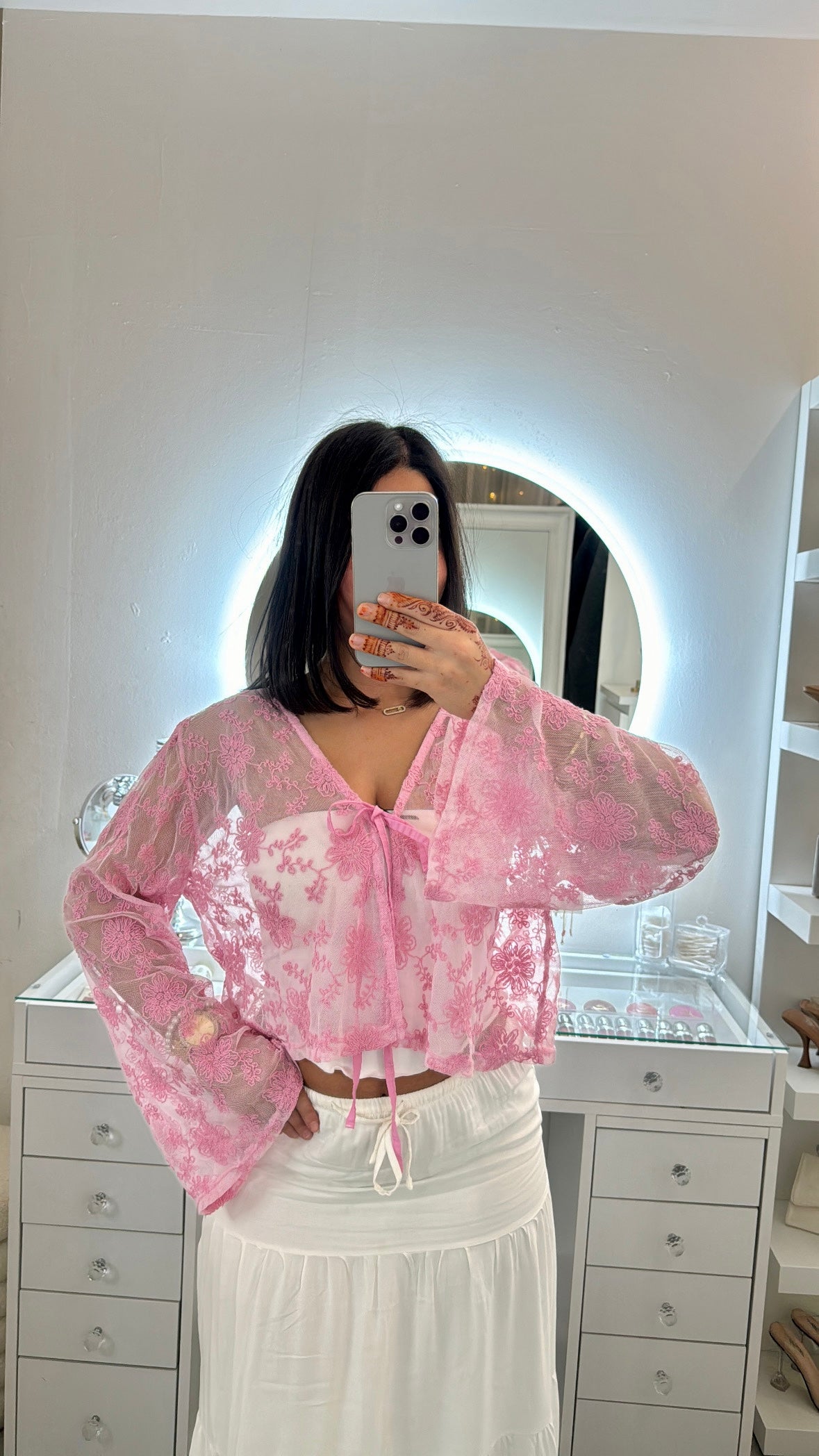 Gilet Nour rose