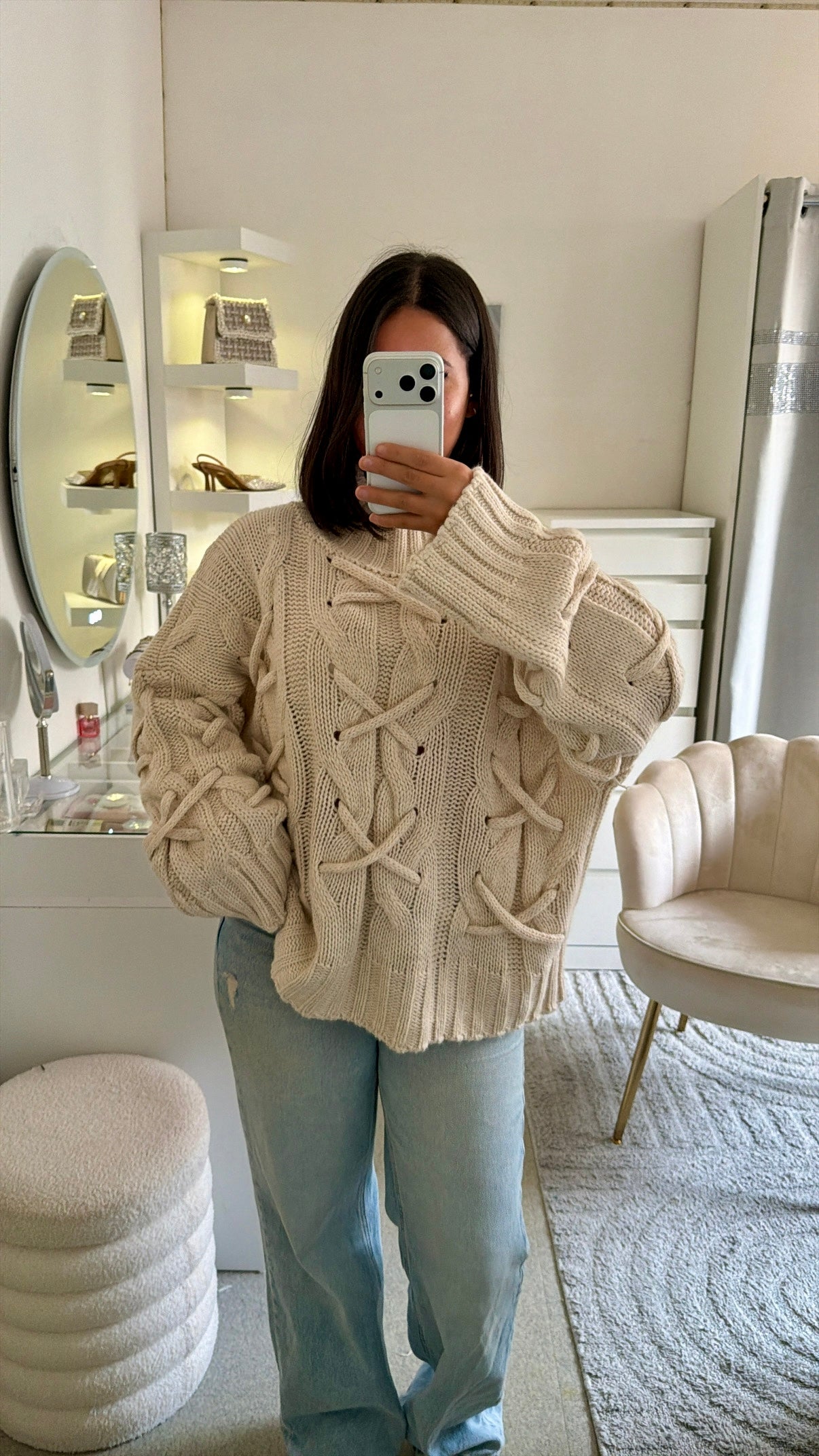 Pull Daphné beige