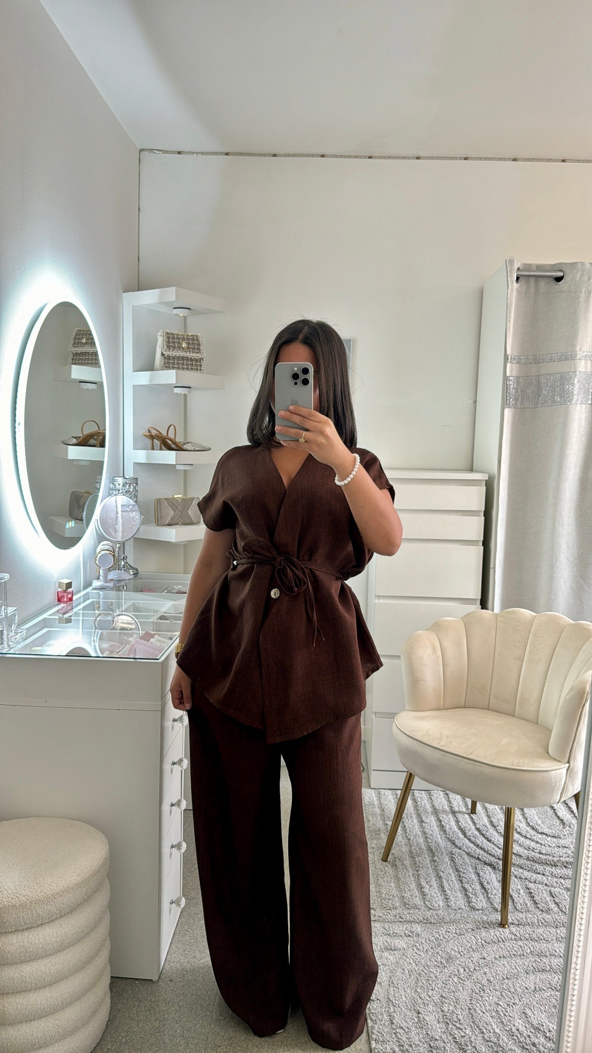 Ensemble Jasmin marron