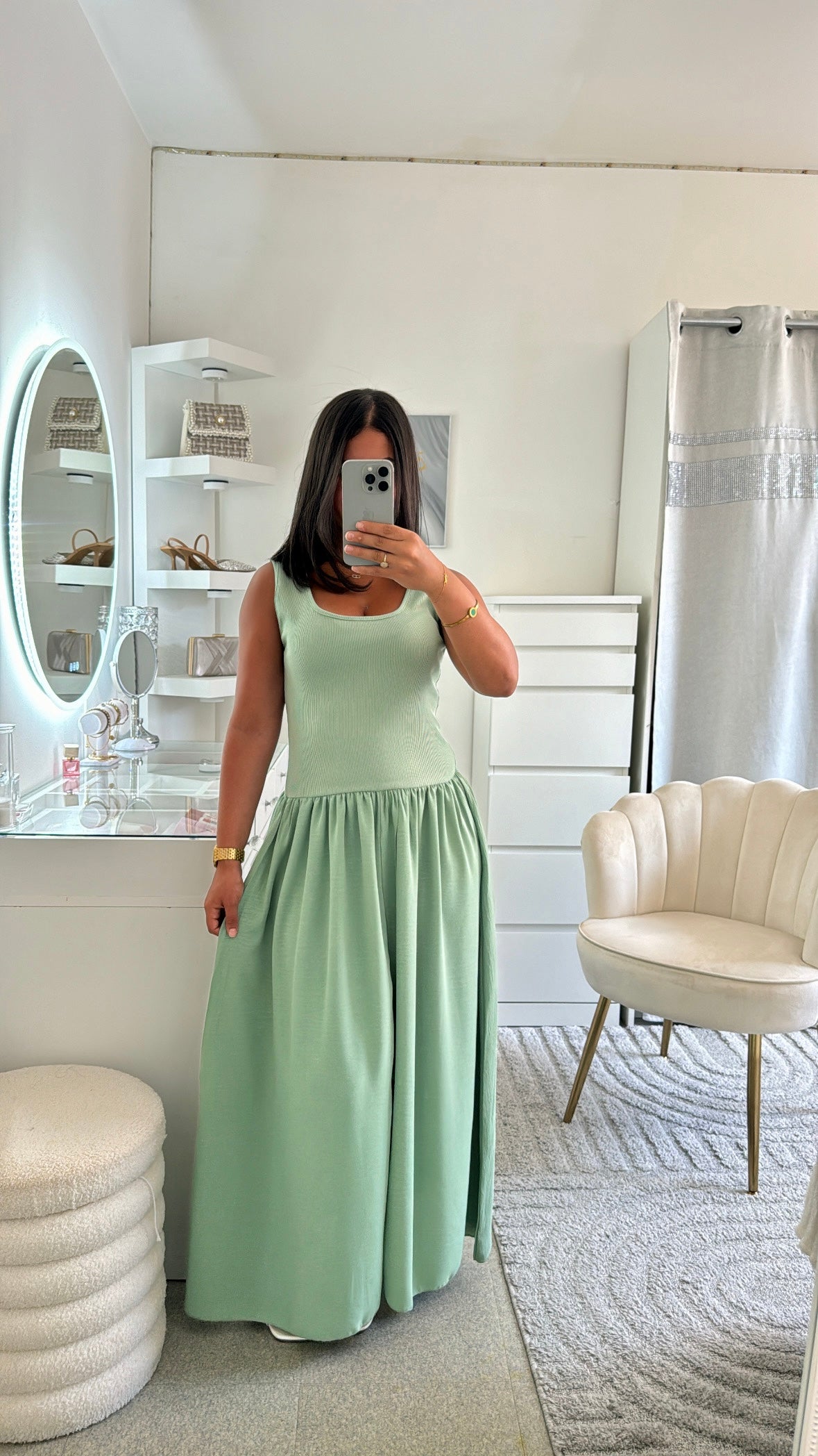 Robe Melinda vert