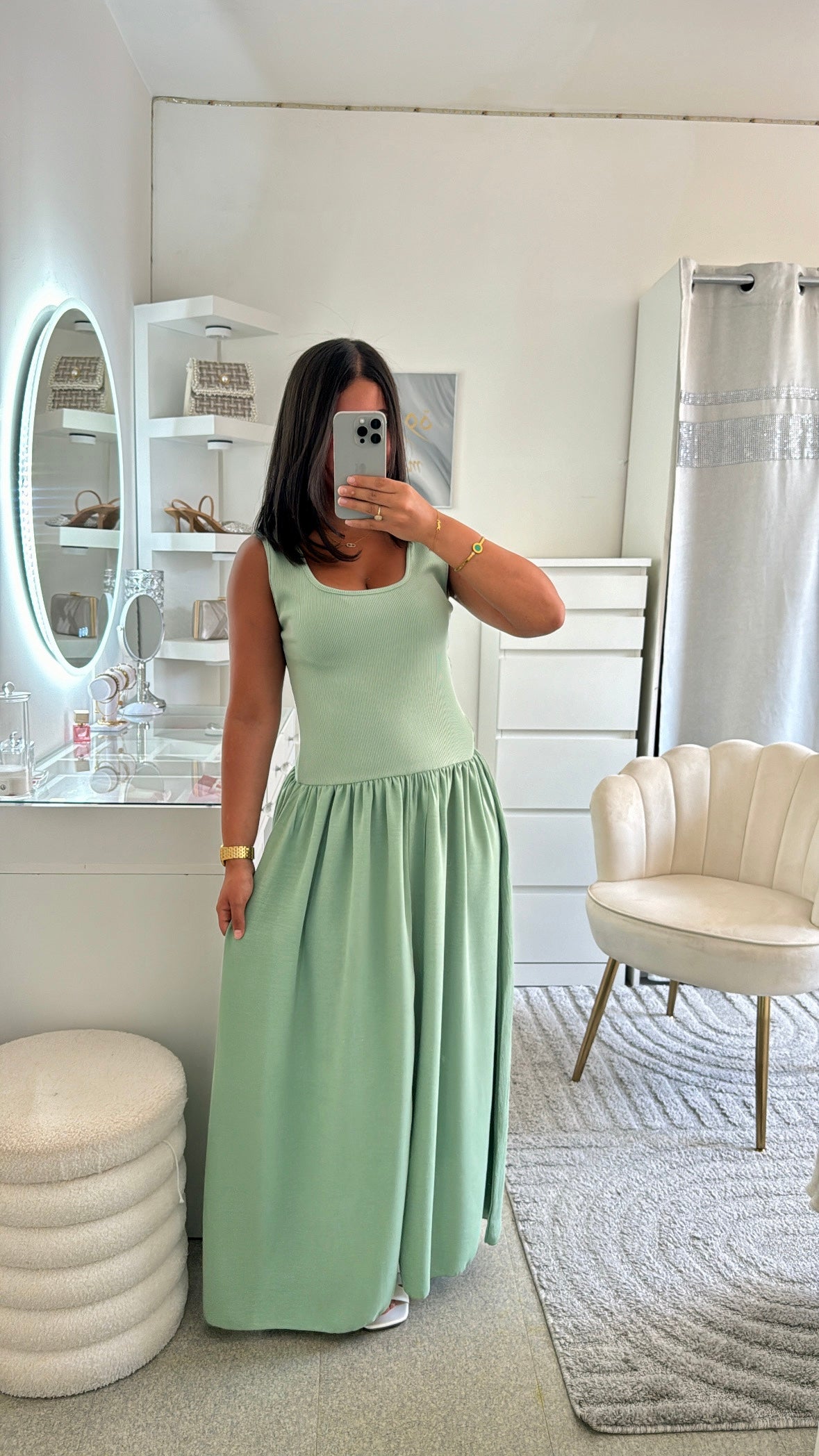 Robe Melinda vert