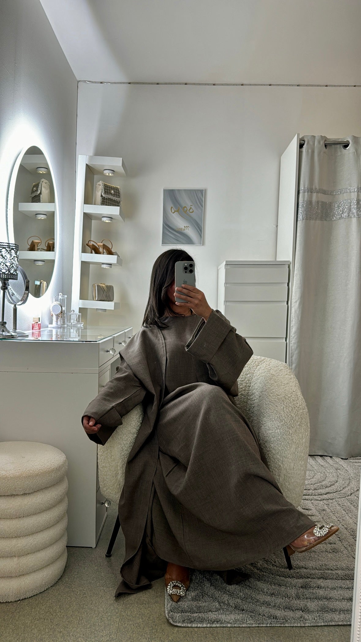 Robe kimono Salia marron