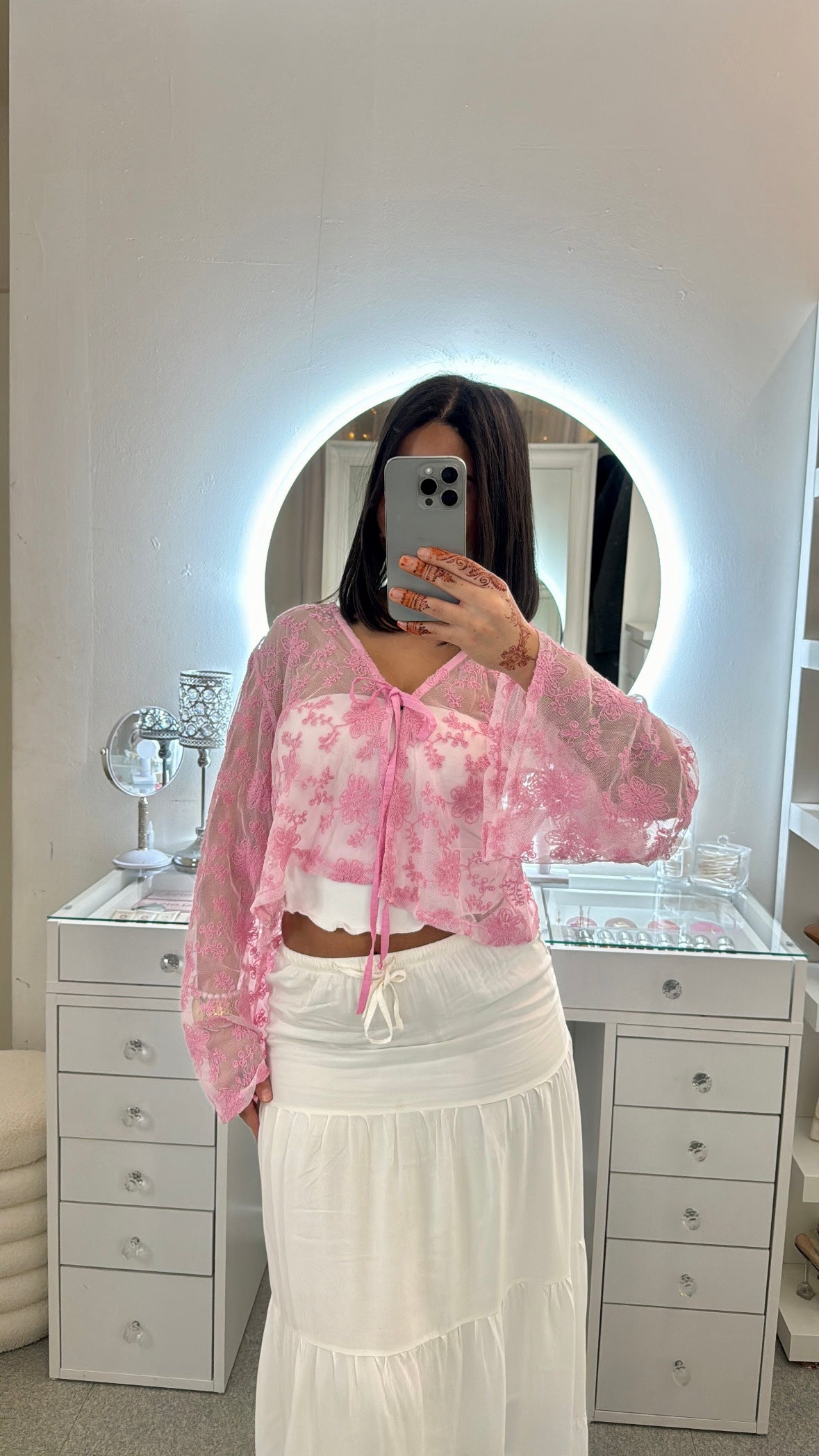 Gilet Nour rose