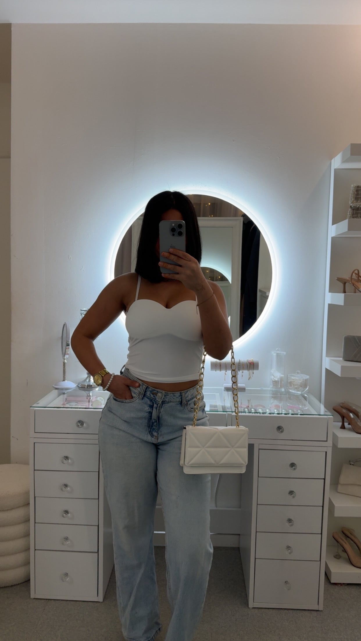 Top Kenza blanc