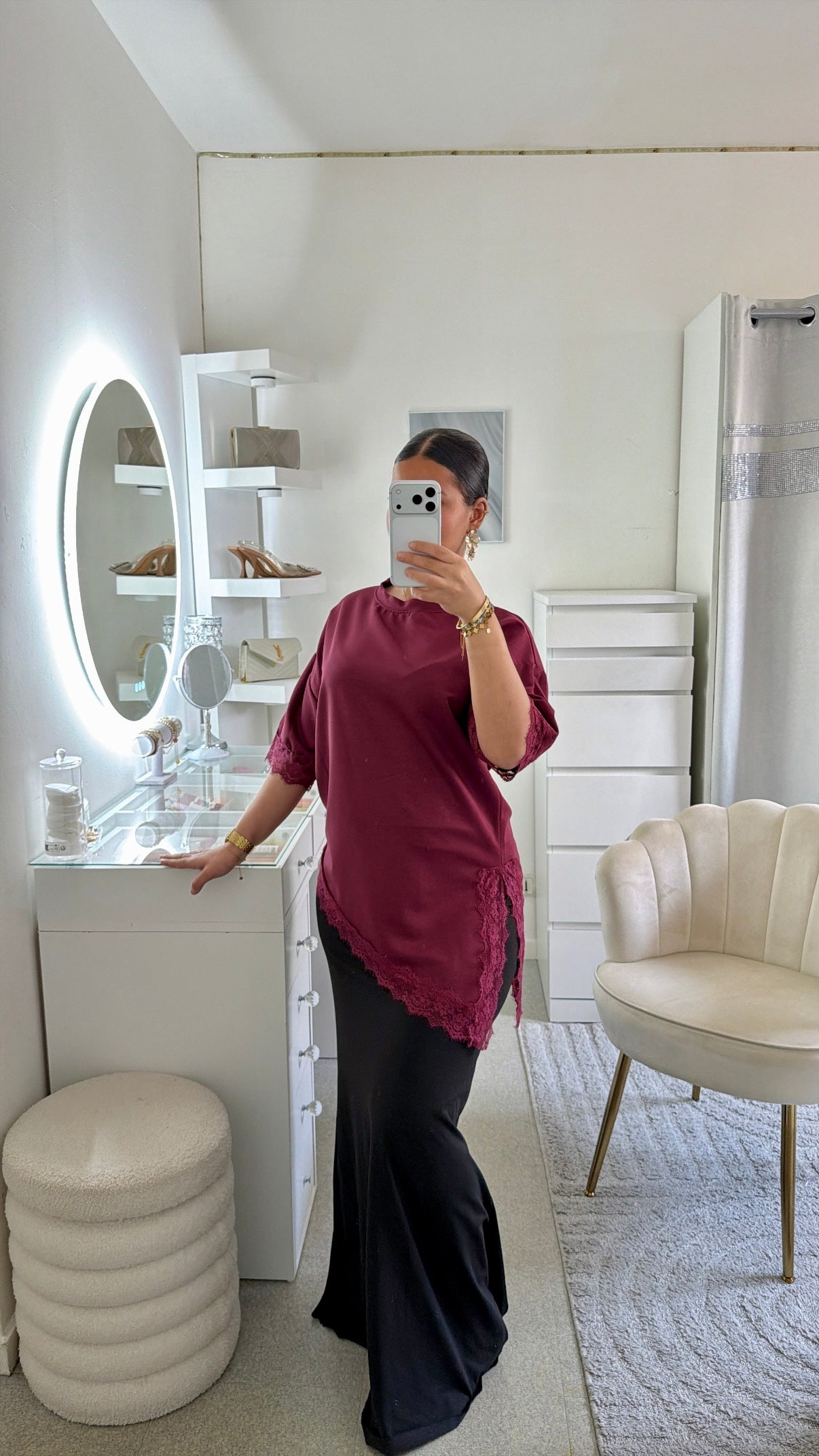 Top feriel bordeaux