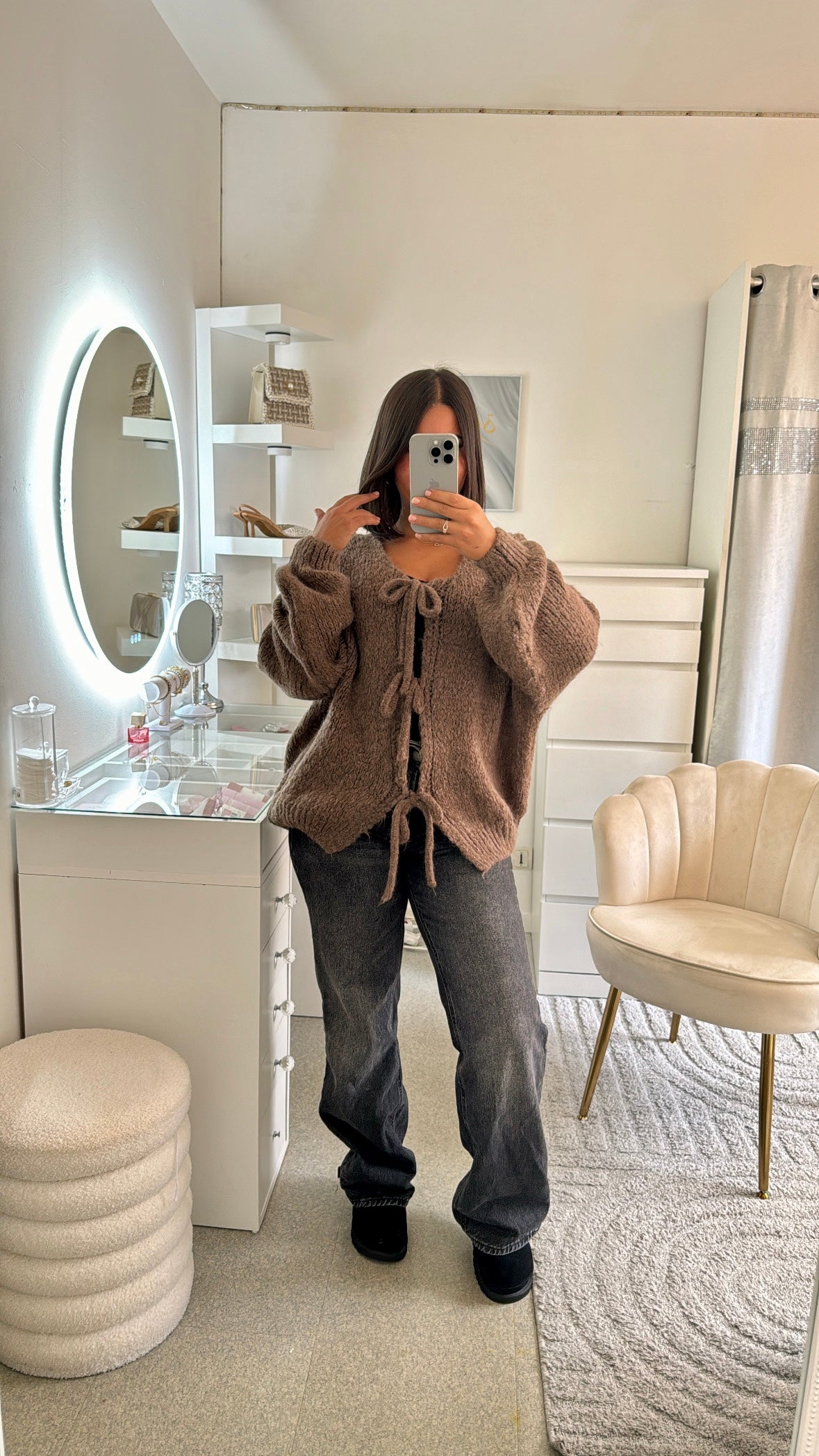 Gilet Najla marron