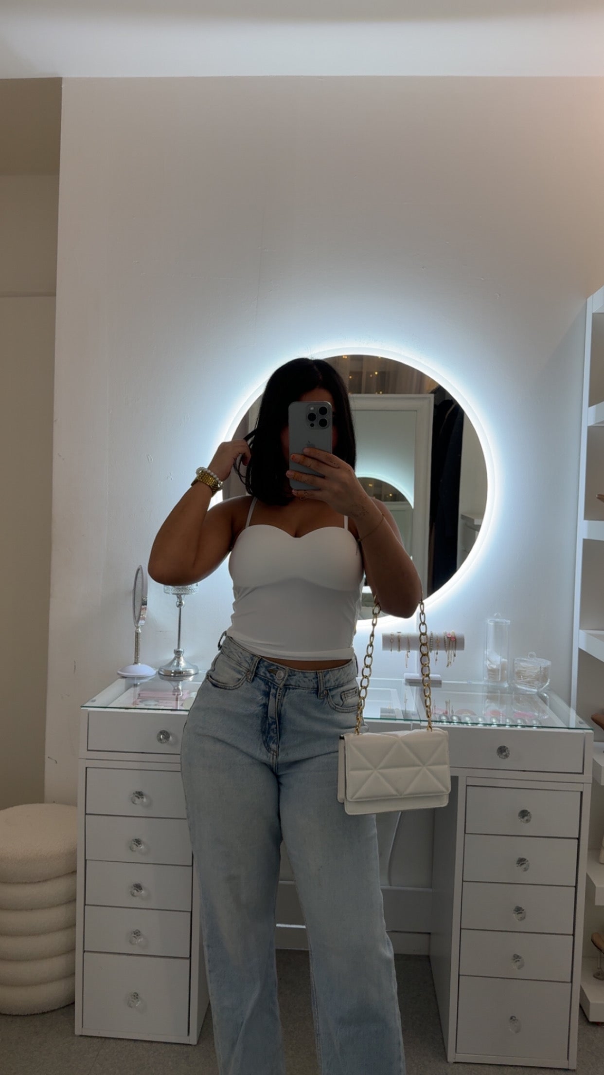 Top Kenza blanc