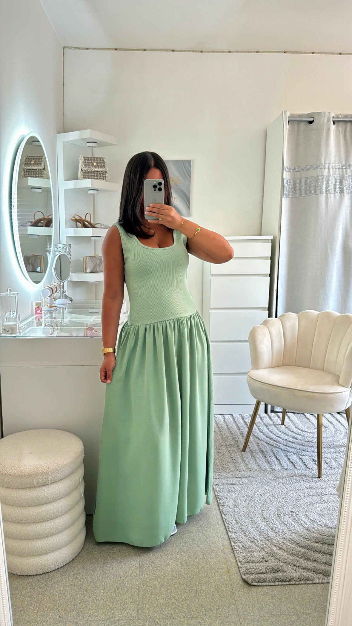 Robe Melinda vert