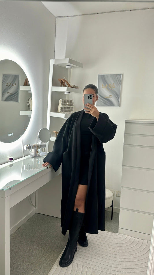 Manteau long Samia noir