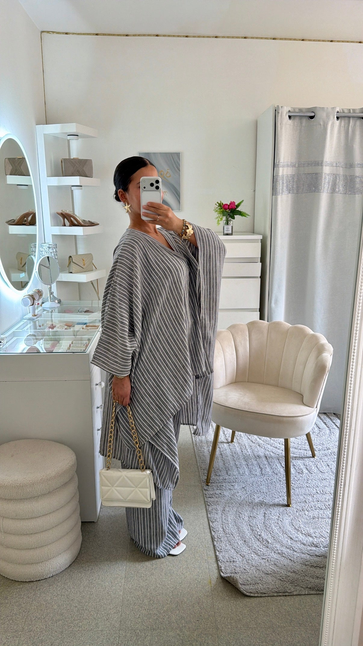 Ensemble Salwa gris