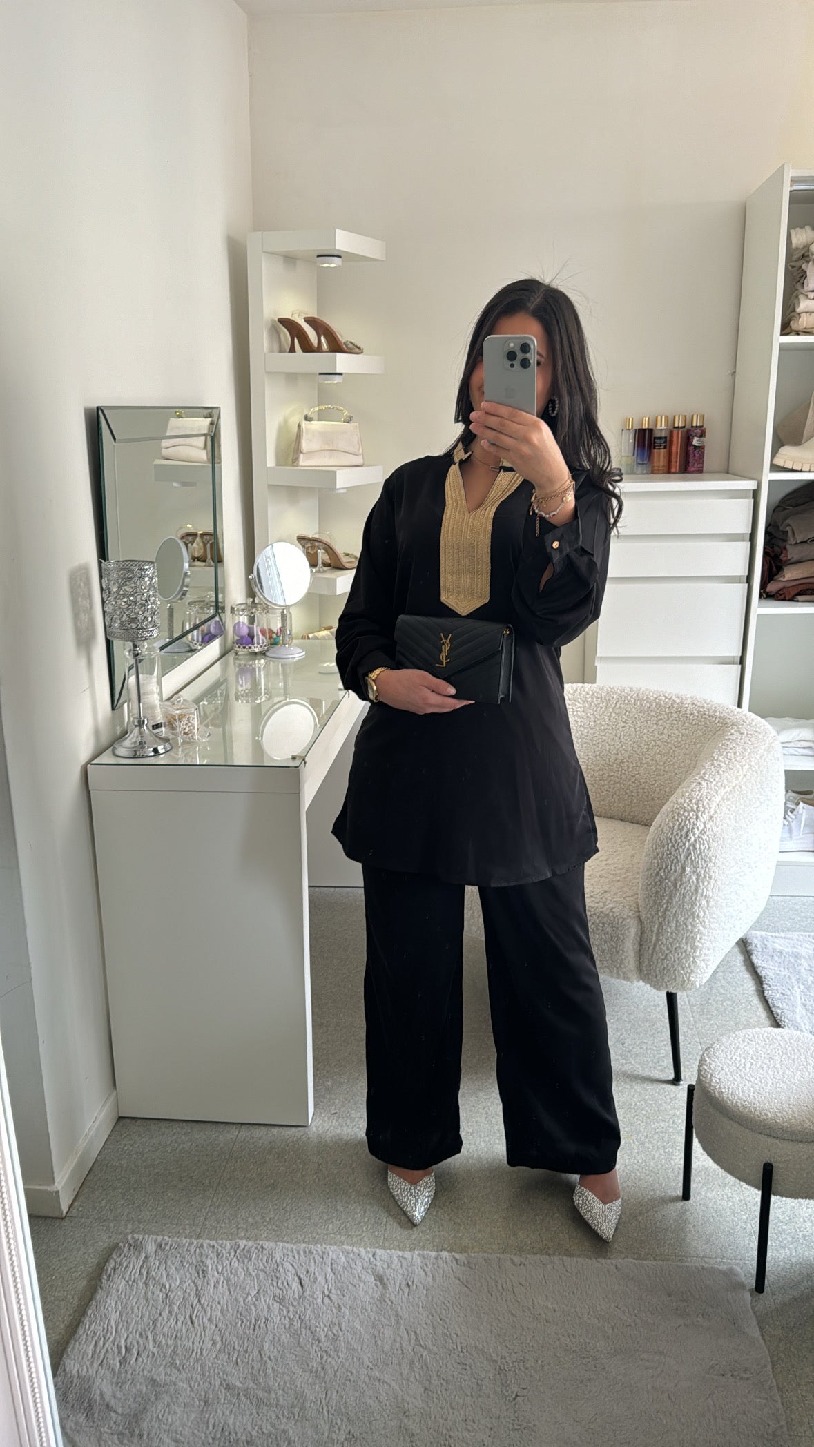 Ensemble façon abaya noir