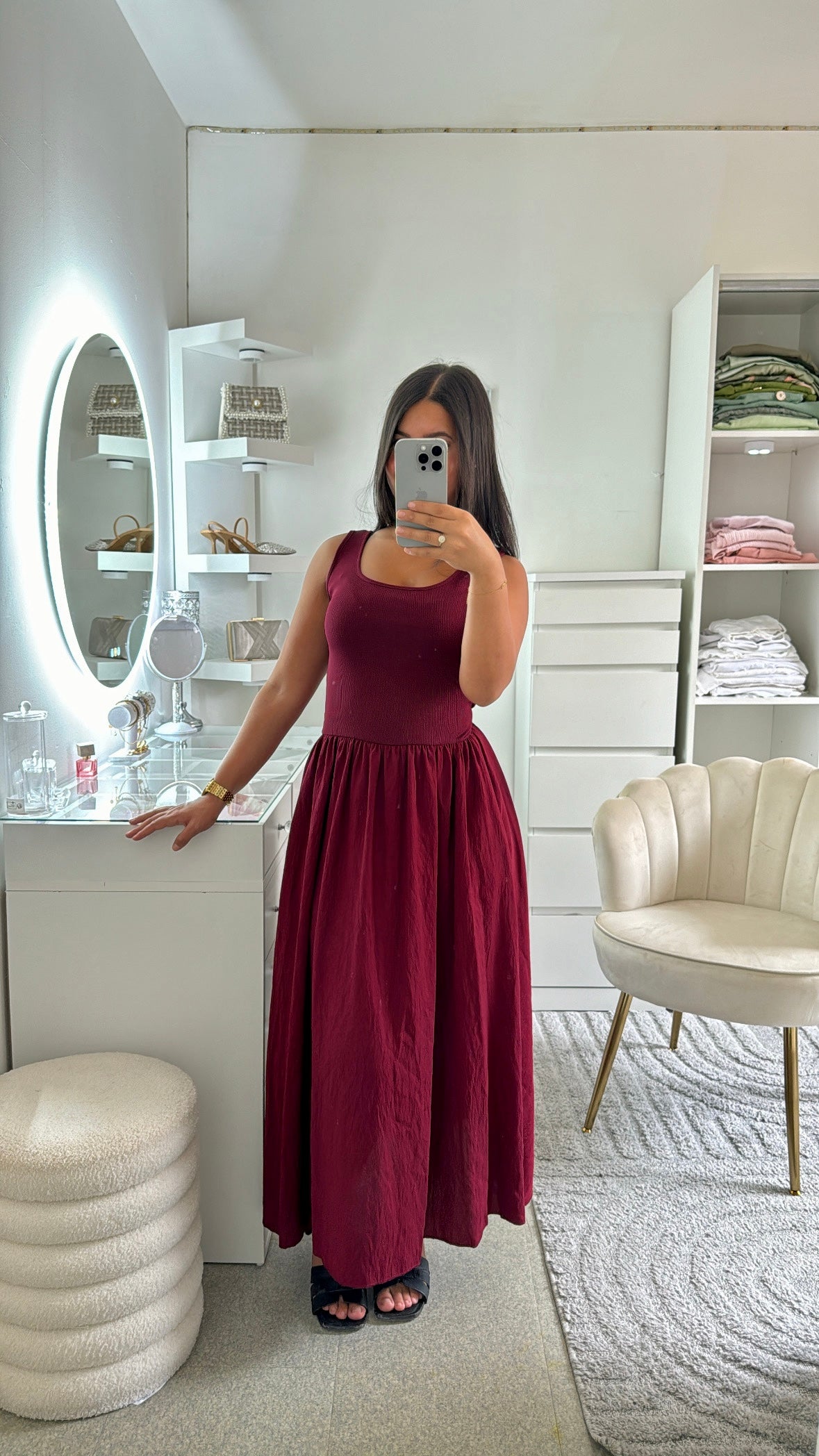 Robe Melinda bordeaux