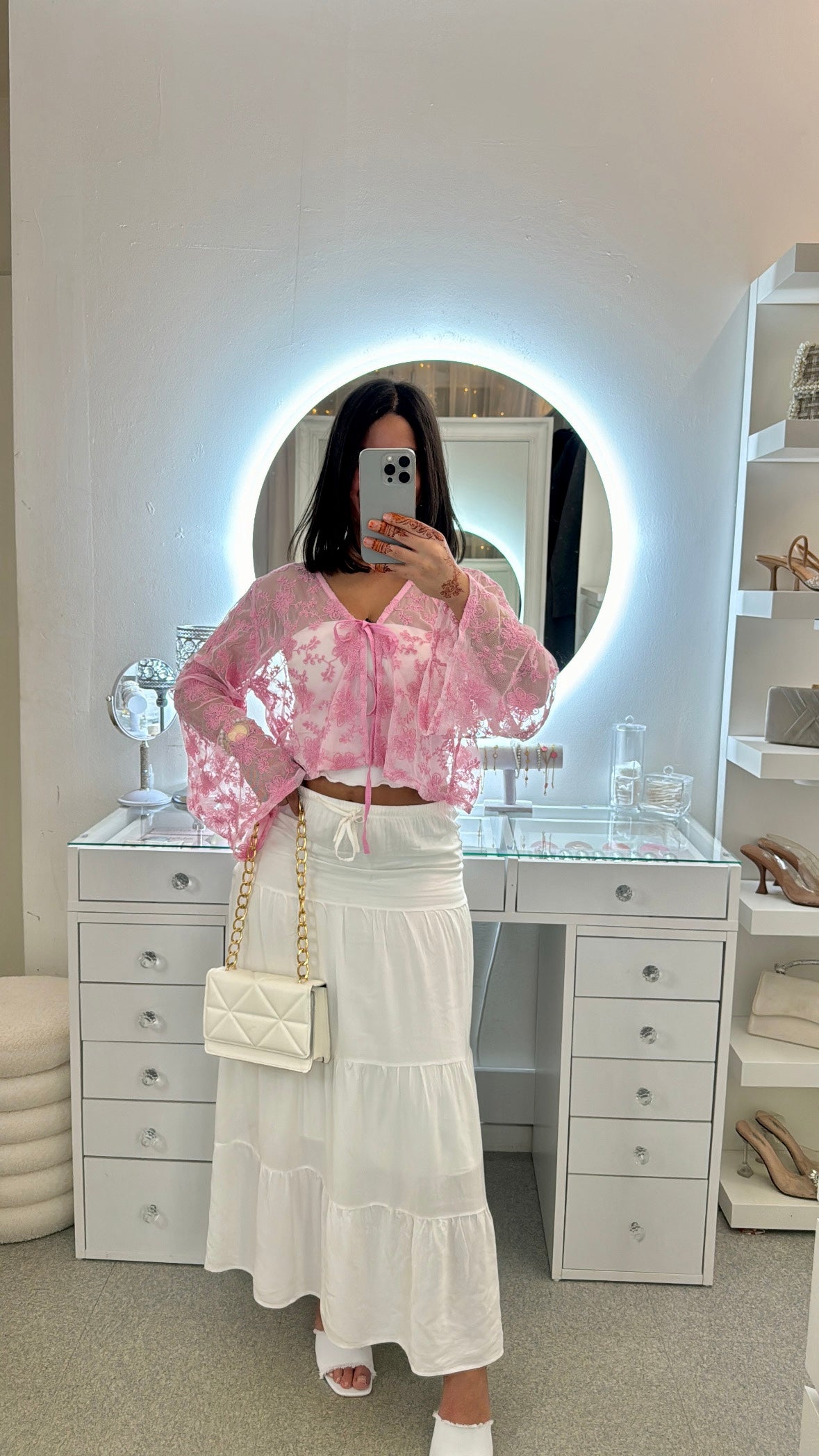 Gilet Nour rose
