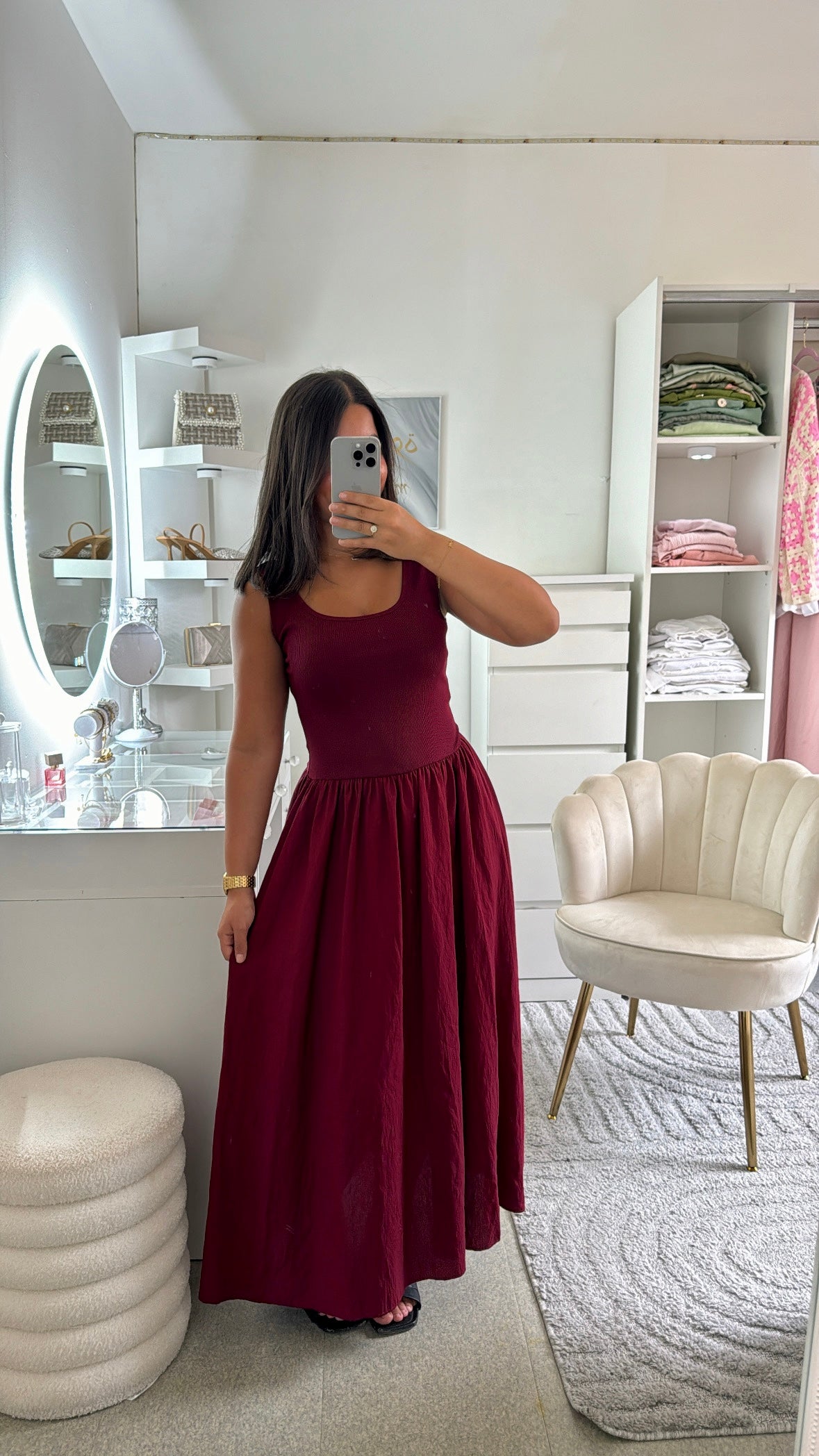 Robe Melinda bordeaux