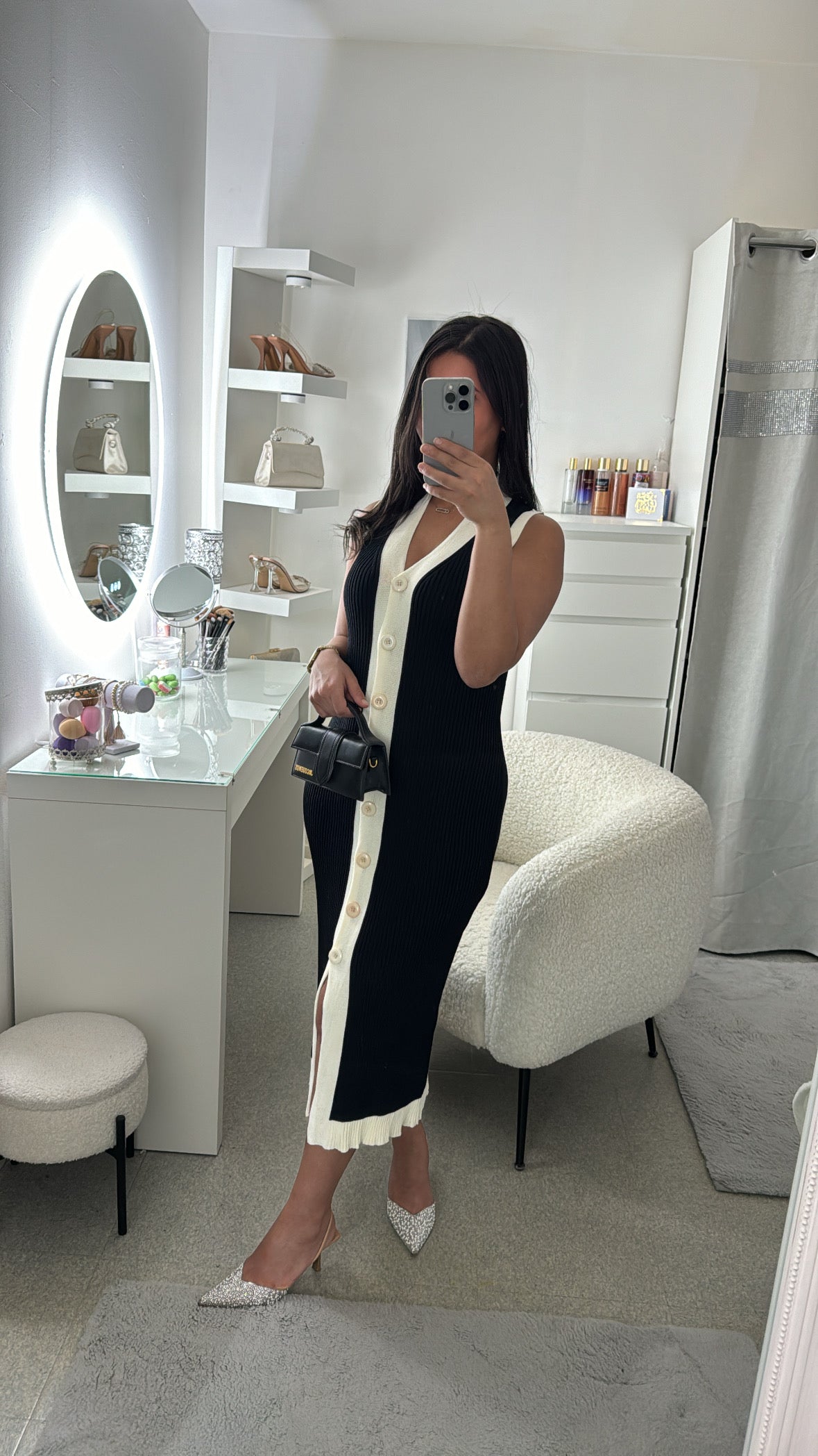 Robe sans manche noir