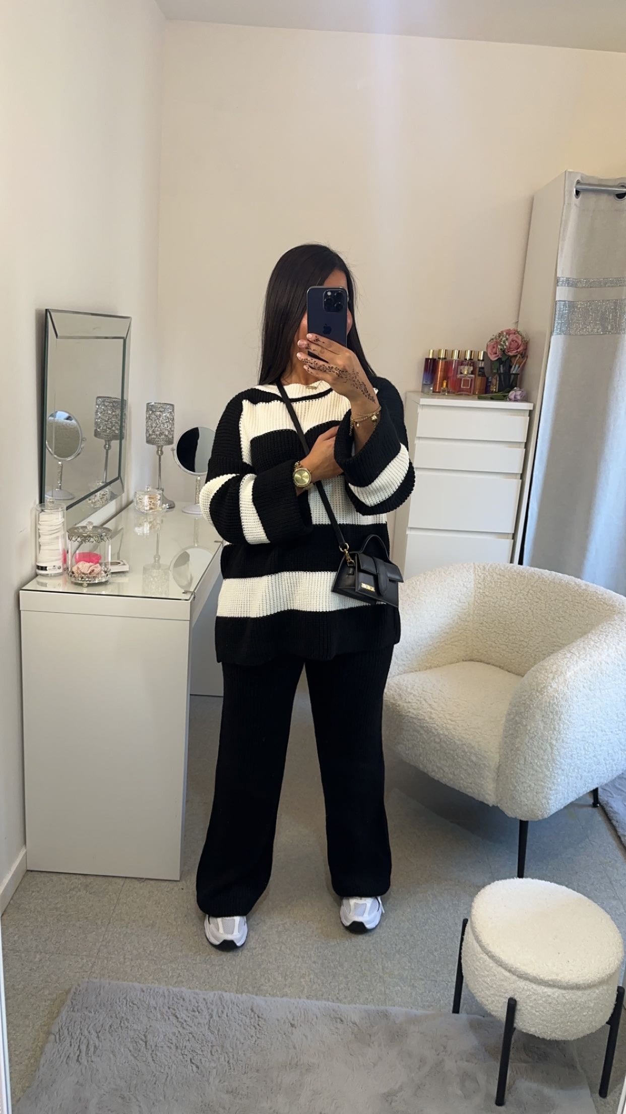 Ensemble bi couleur noir