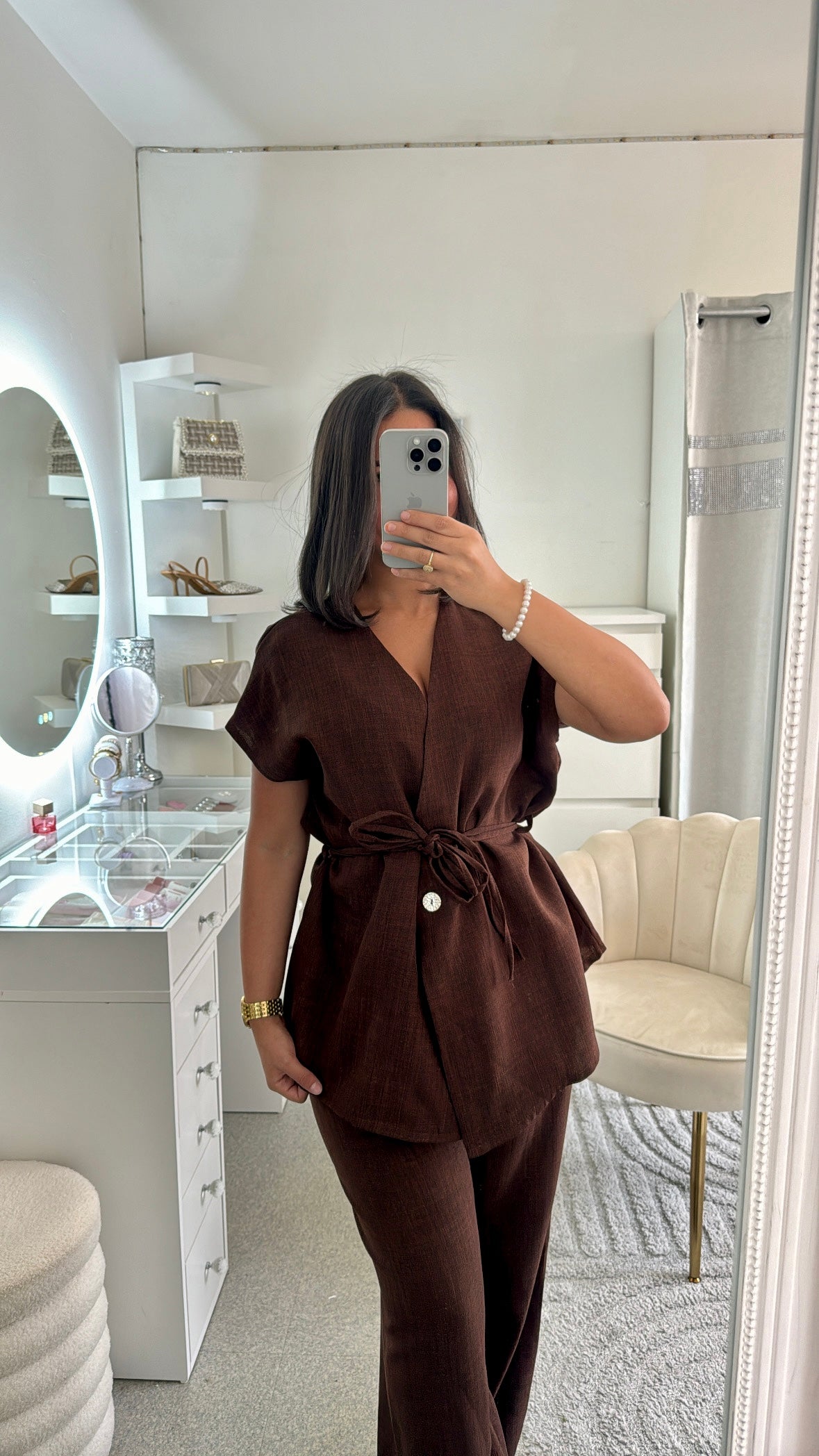 Ensemble Jasmin marron