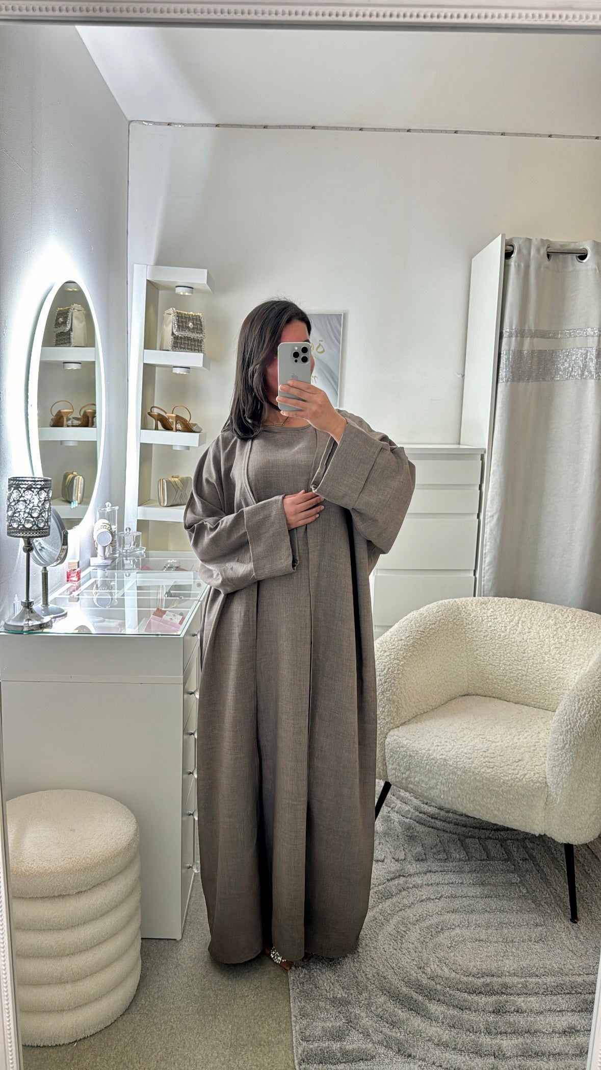 Robe kimono Salia marron