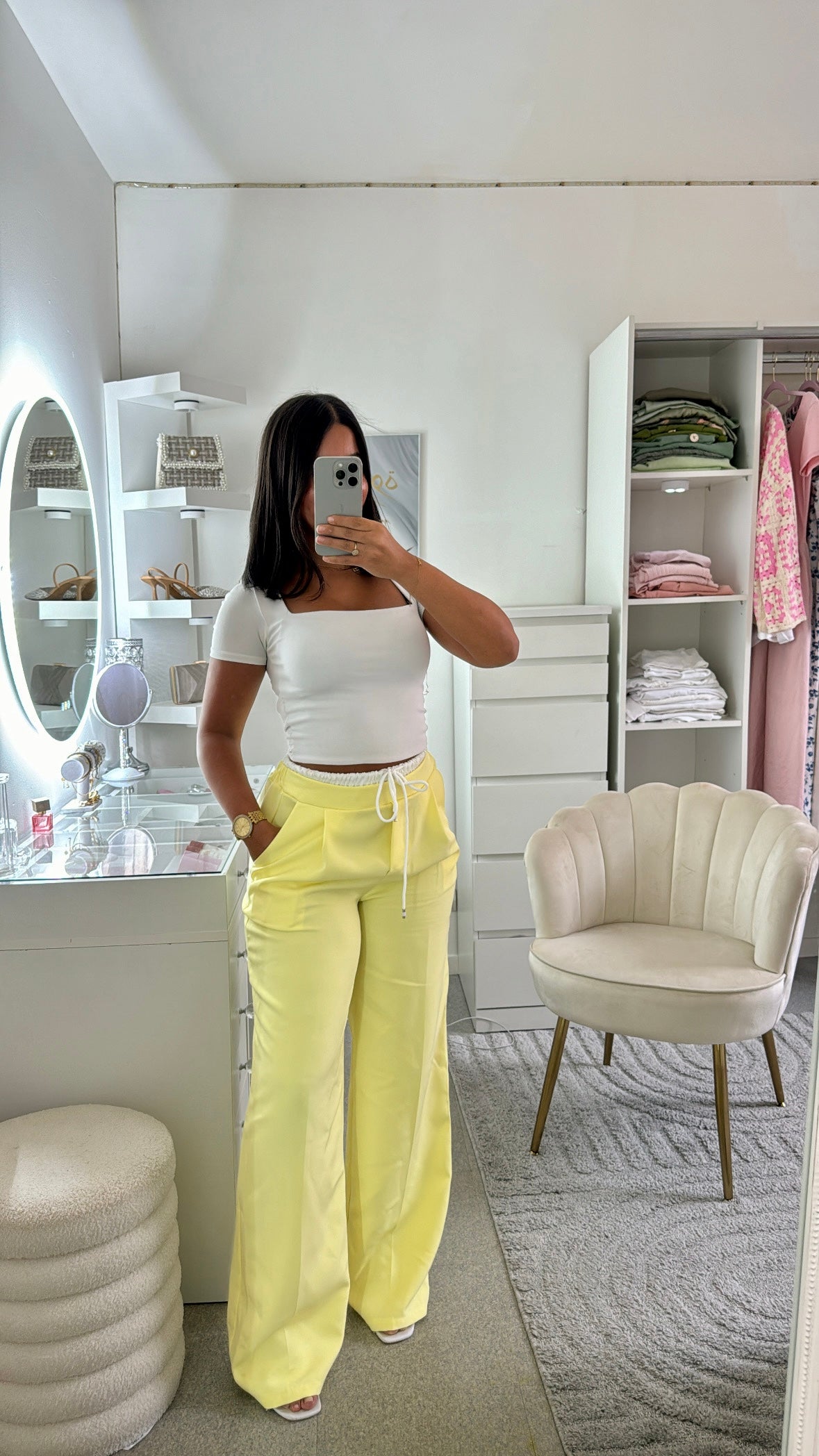 Pantalon Najla jaune