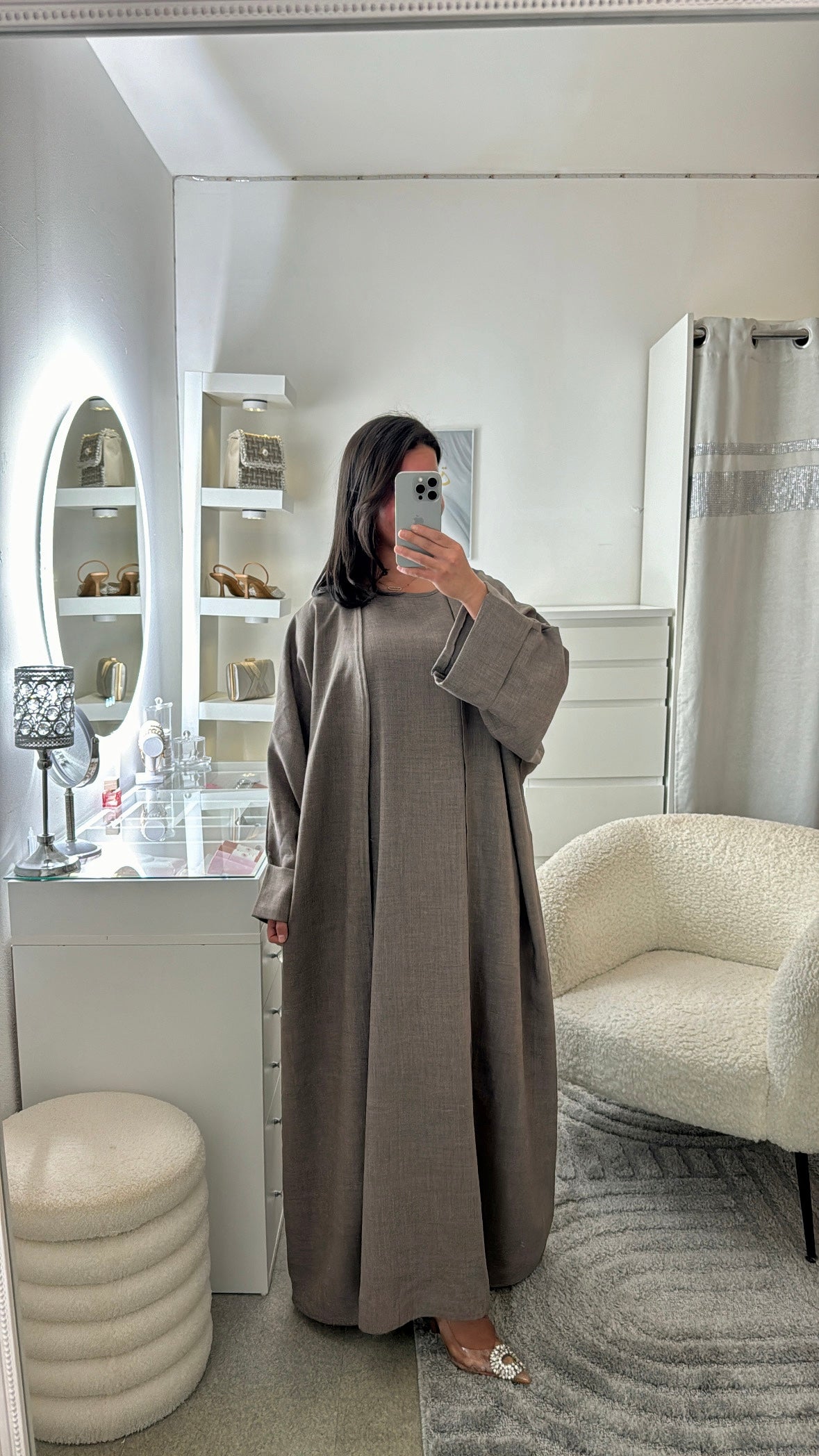 Robe kimono Salia marron