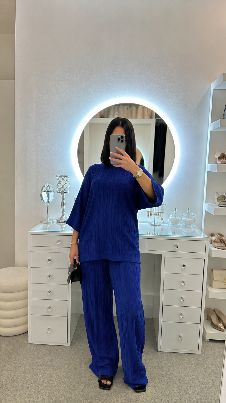 Ensemble tee shirt Leïla bleu