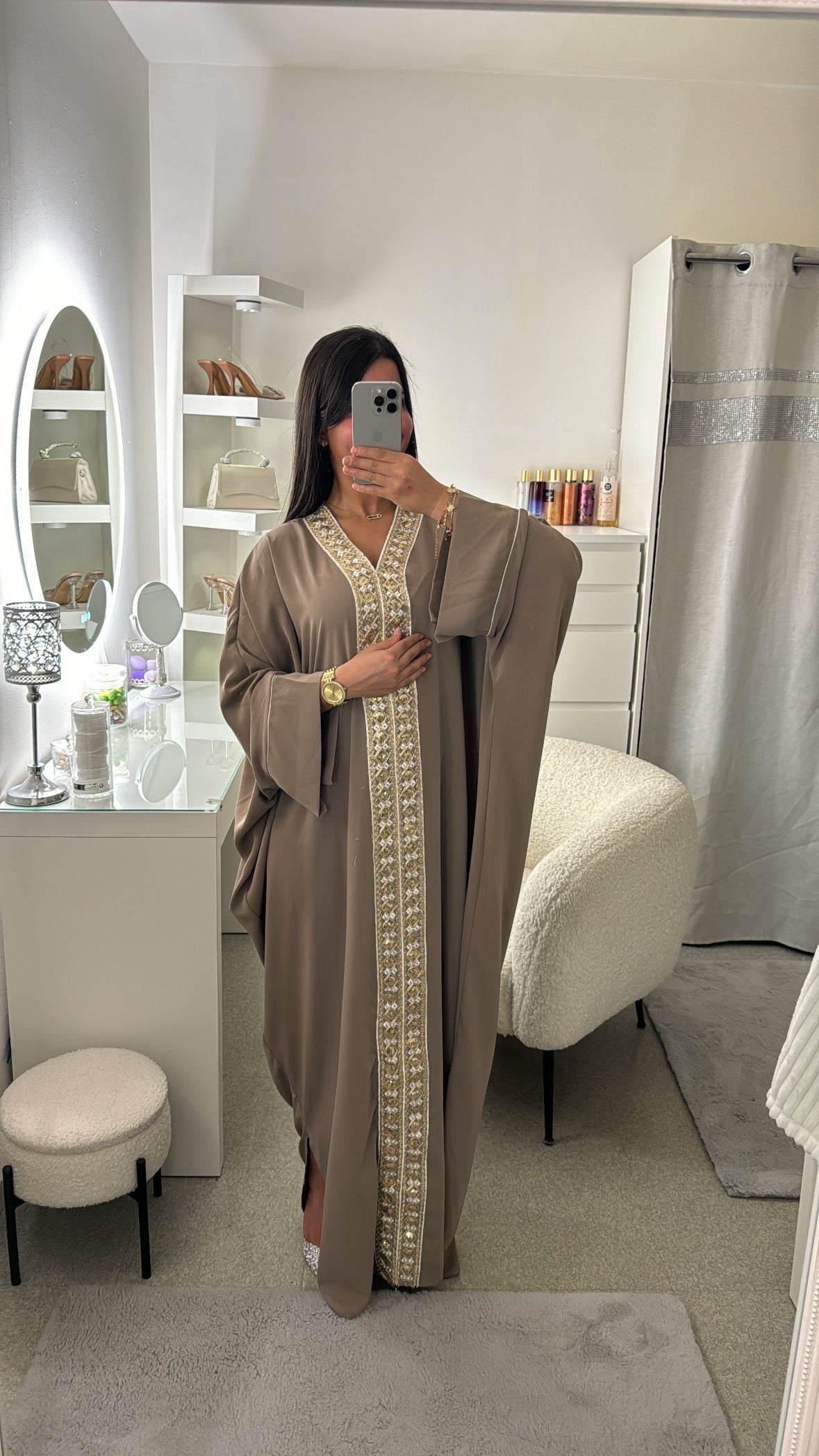 Abaya Sofia avec strass Kamel