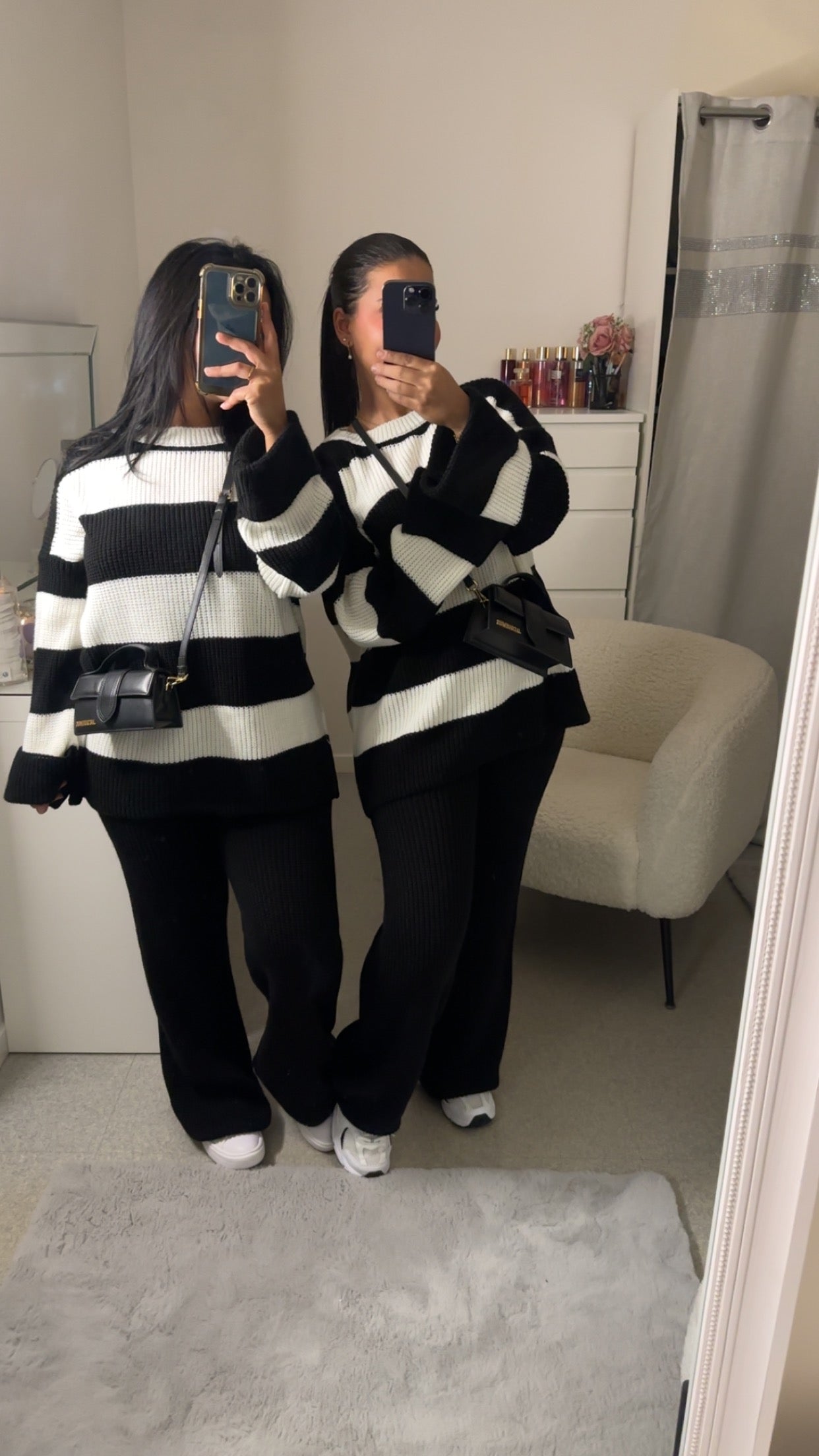 Ensemble bi couleur noir