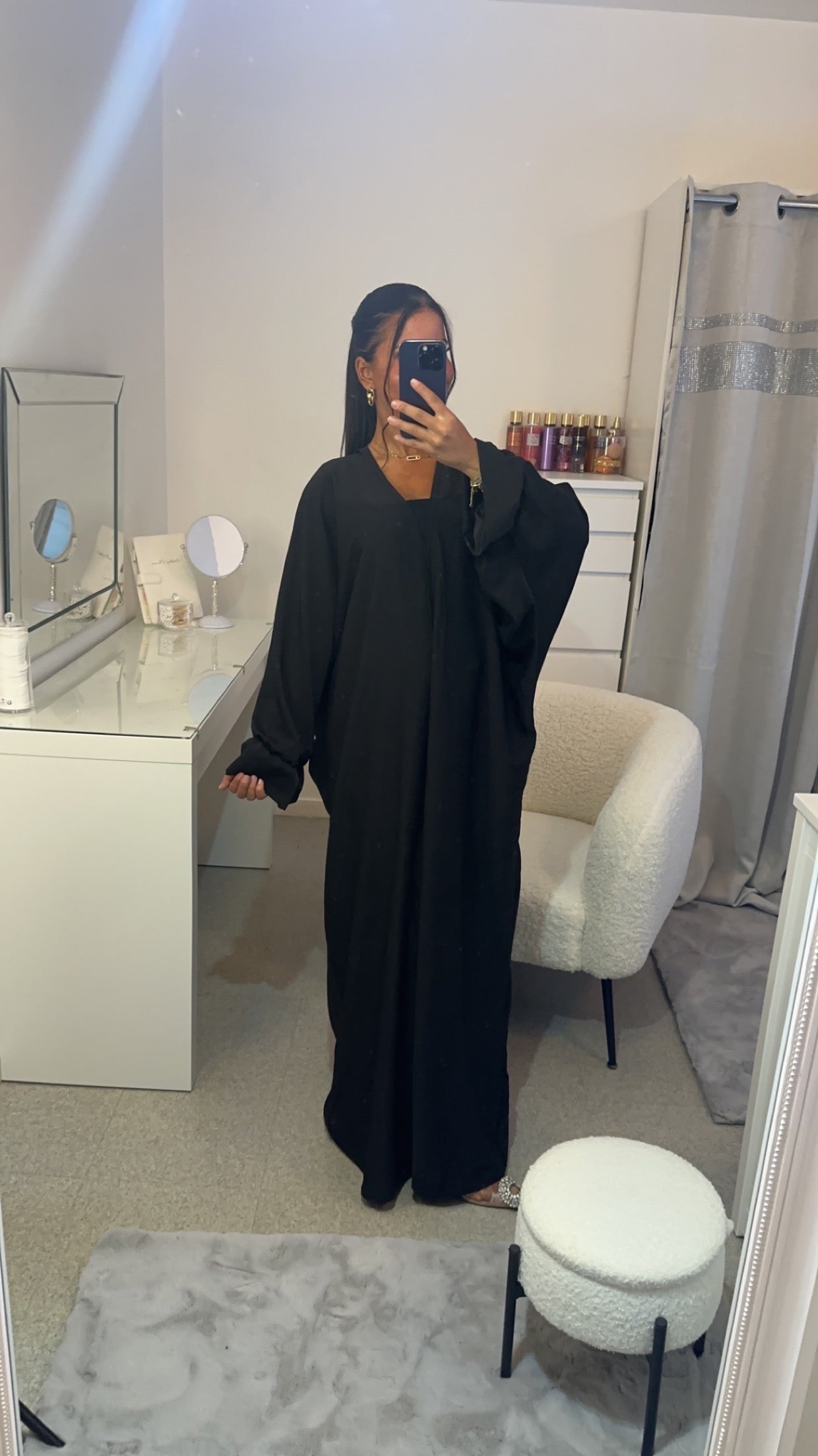 Kimono manche bouffante noir