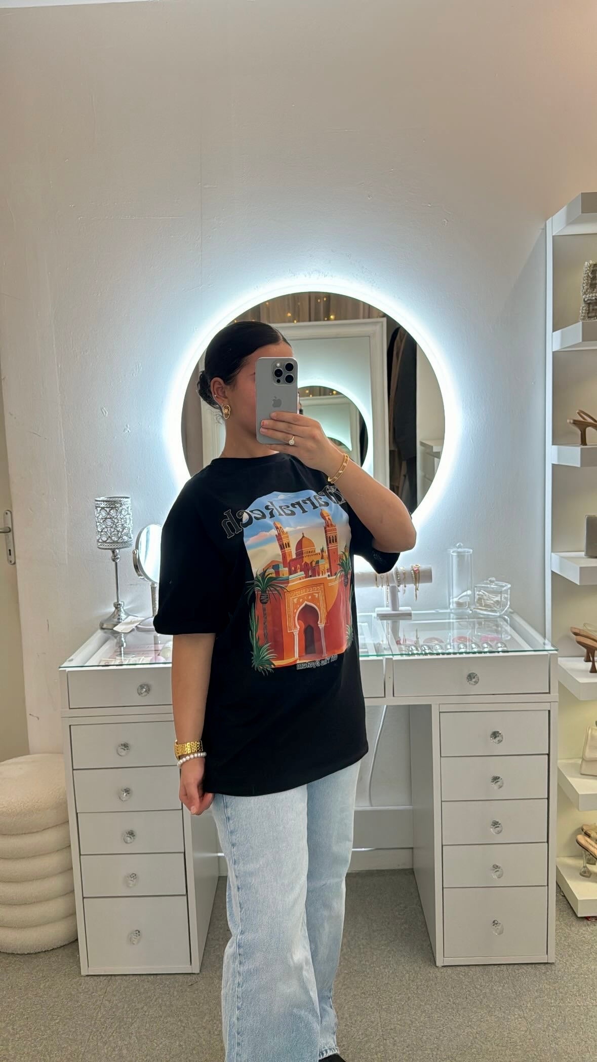 T-shirt Marrakech noir