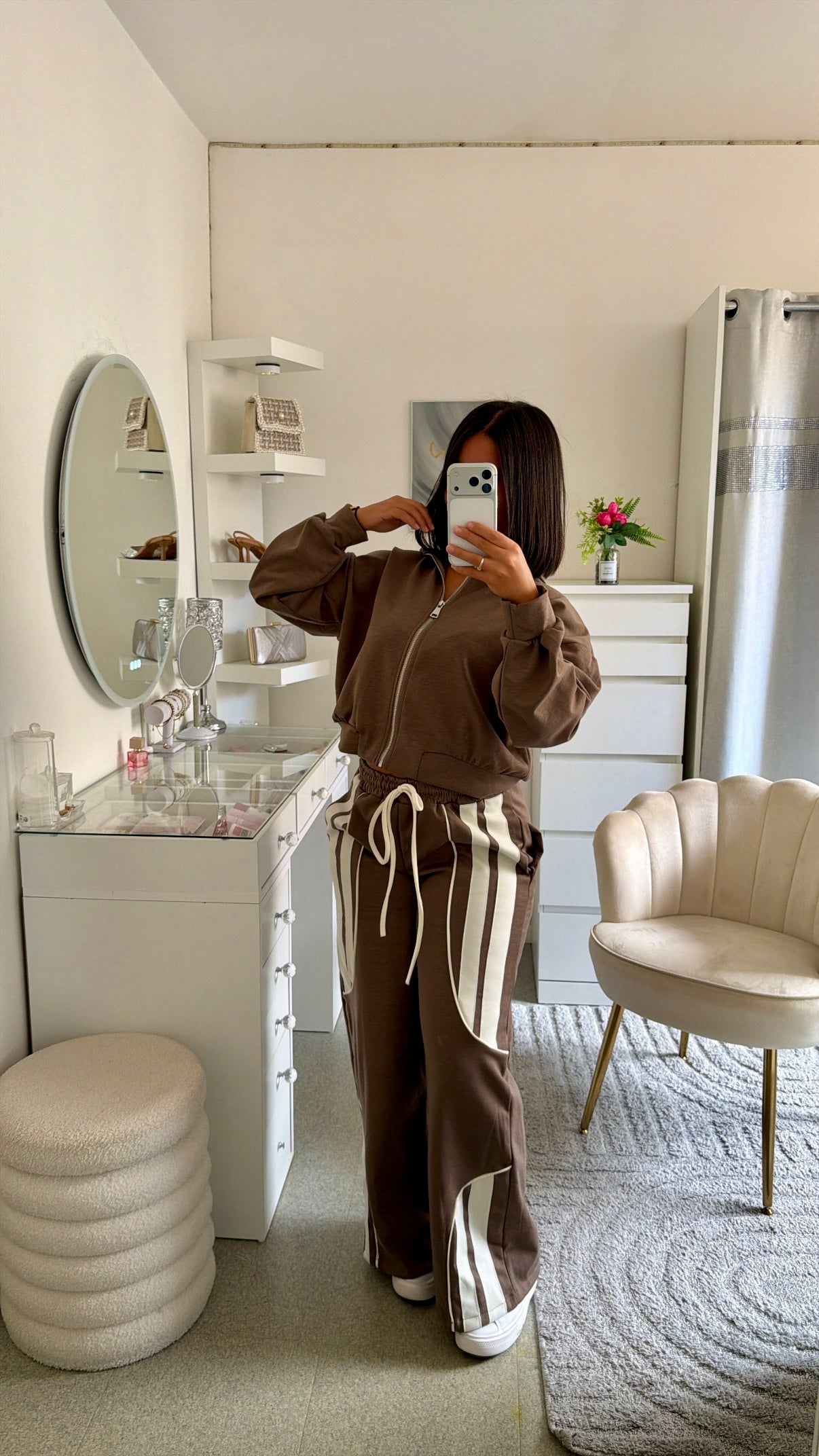 Ensemble Cam chocolat