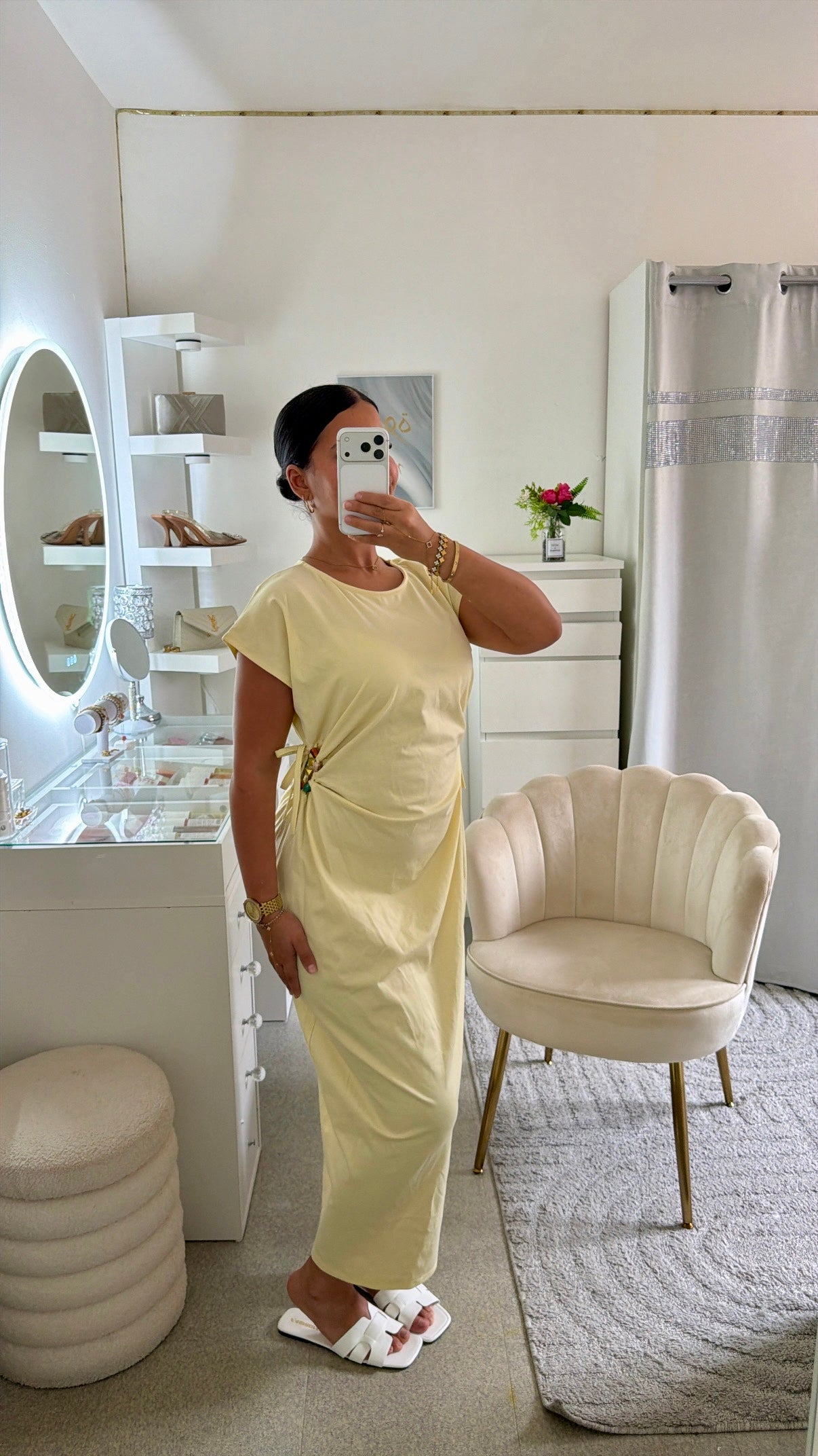 Robe Iman en jaune