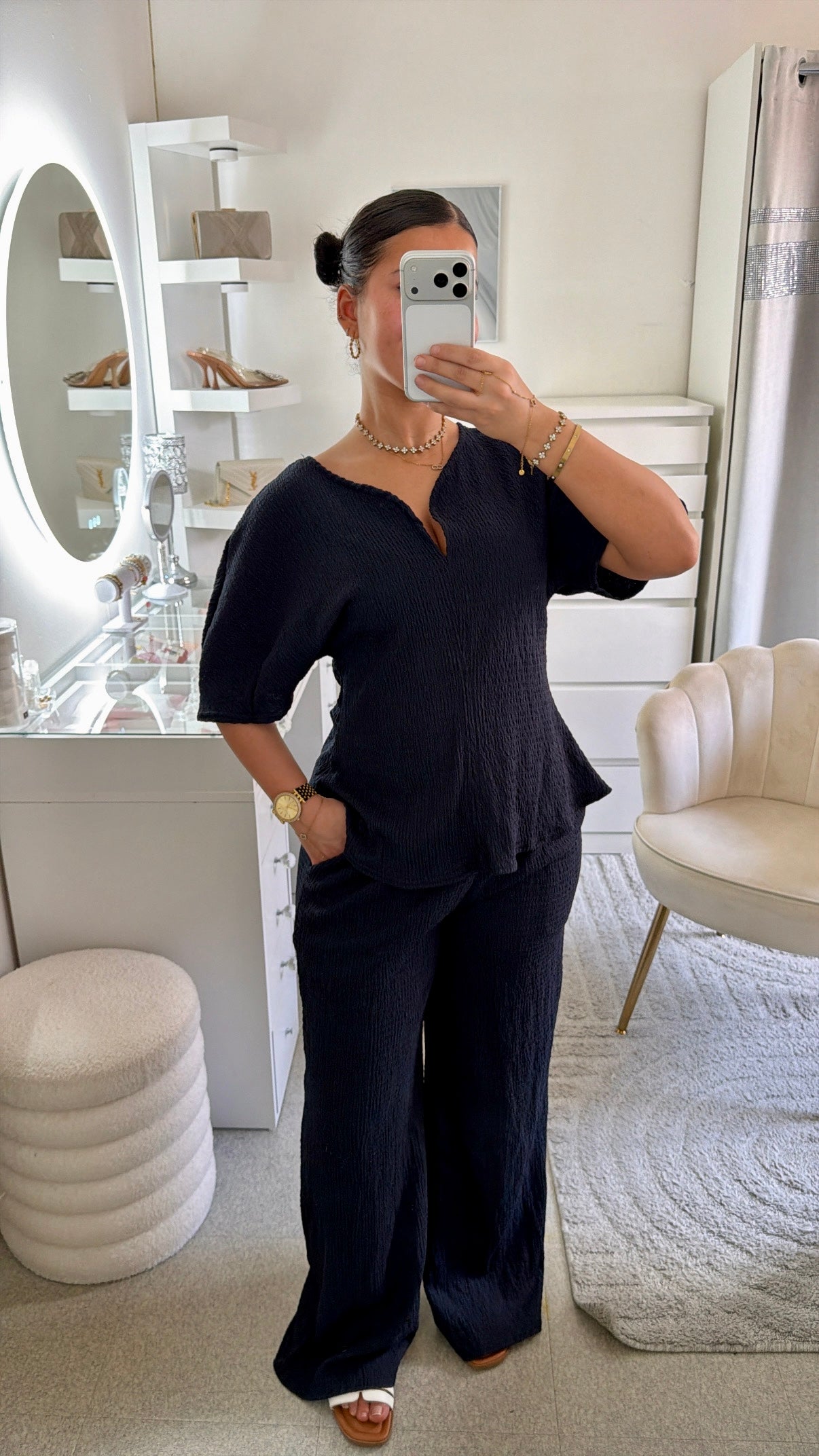Ensemble Aïcha en bleu marine