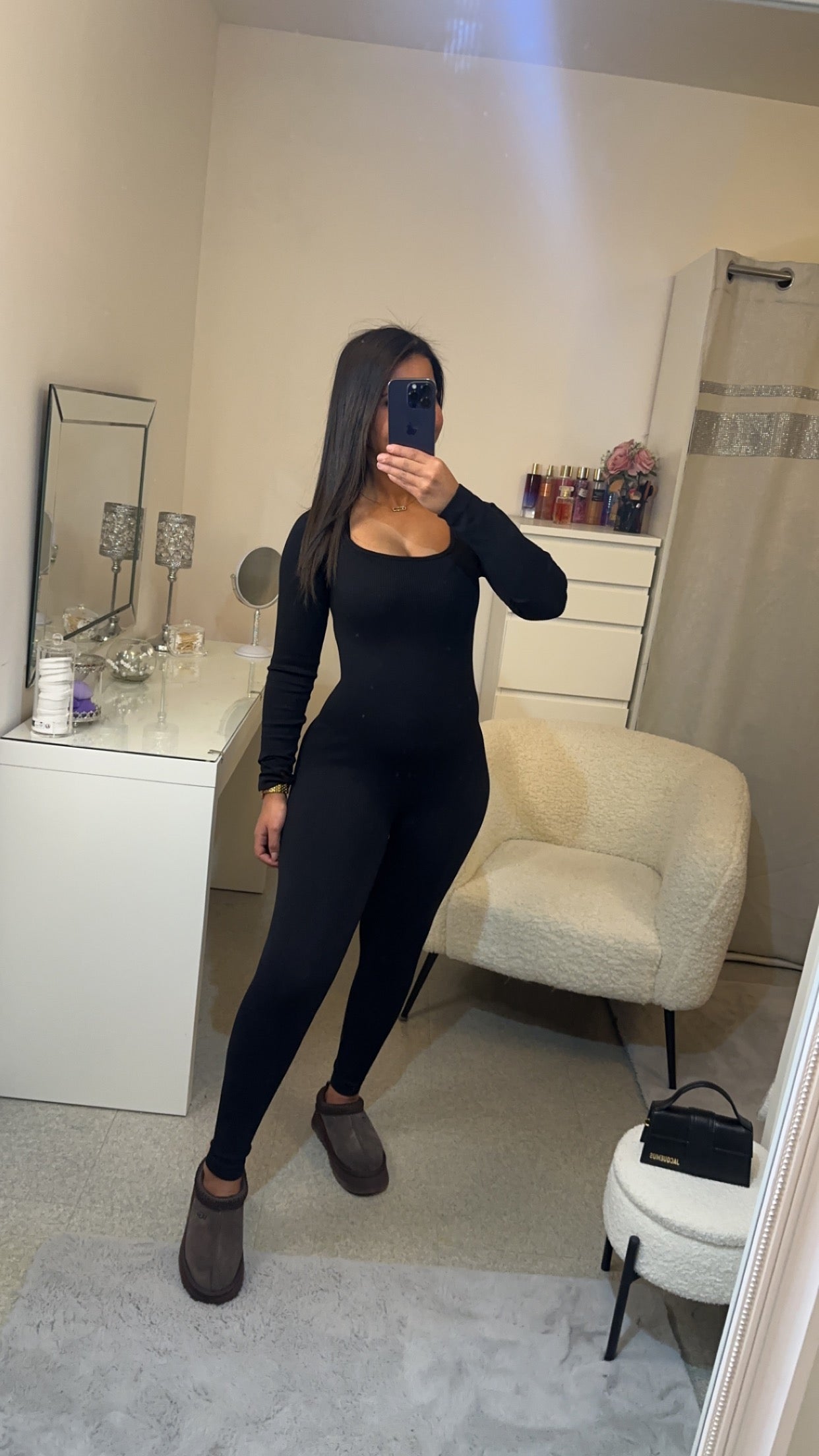Combinaison manche gaine noir