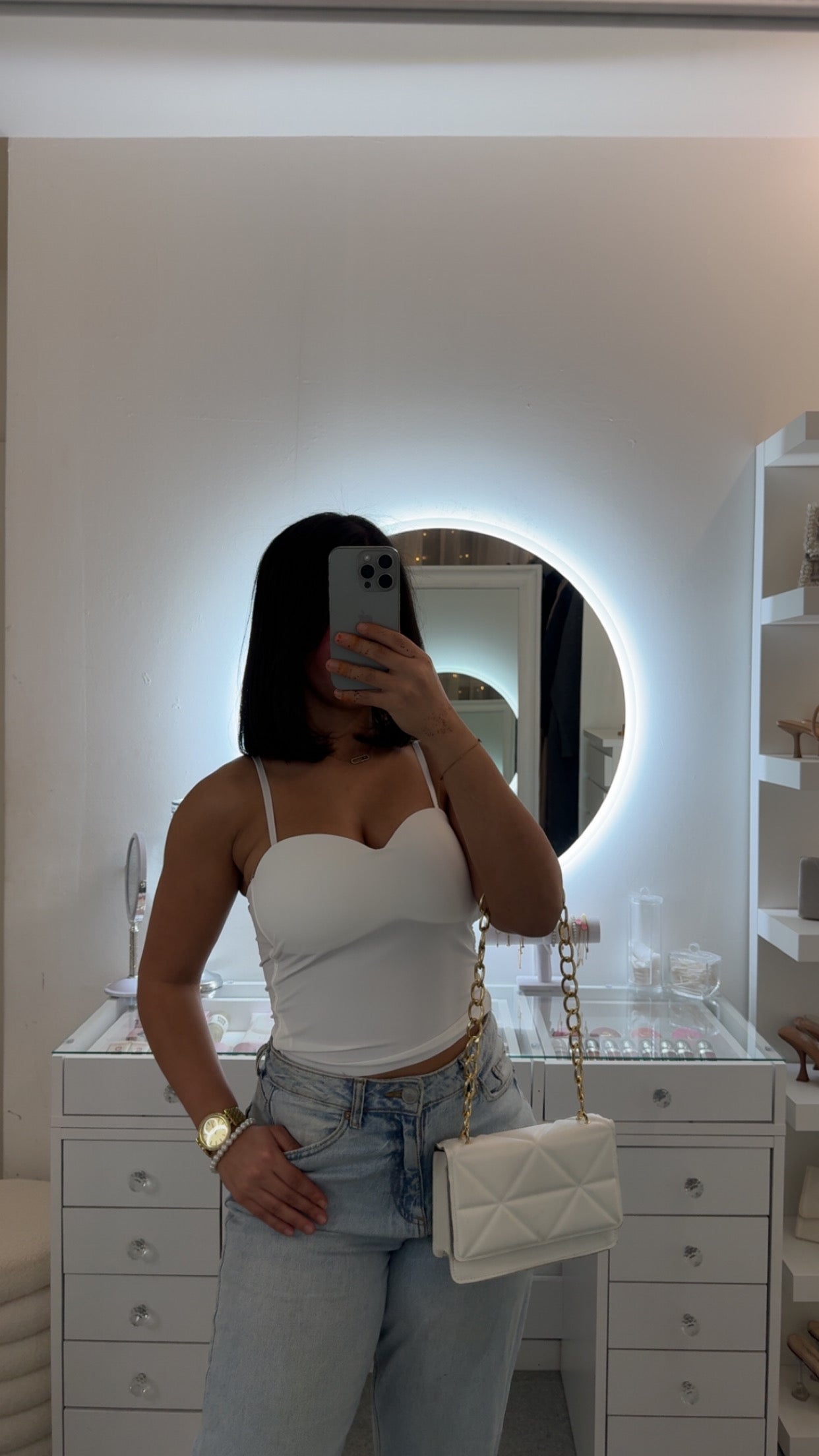 Top Kenza blanc