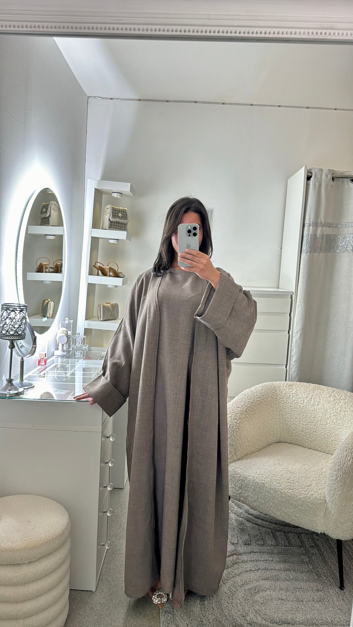 Robe kimono Salia marron