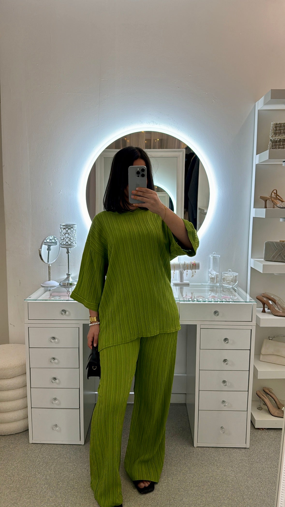 Ensemble tee shirt Leila vert