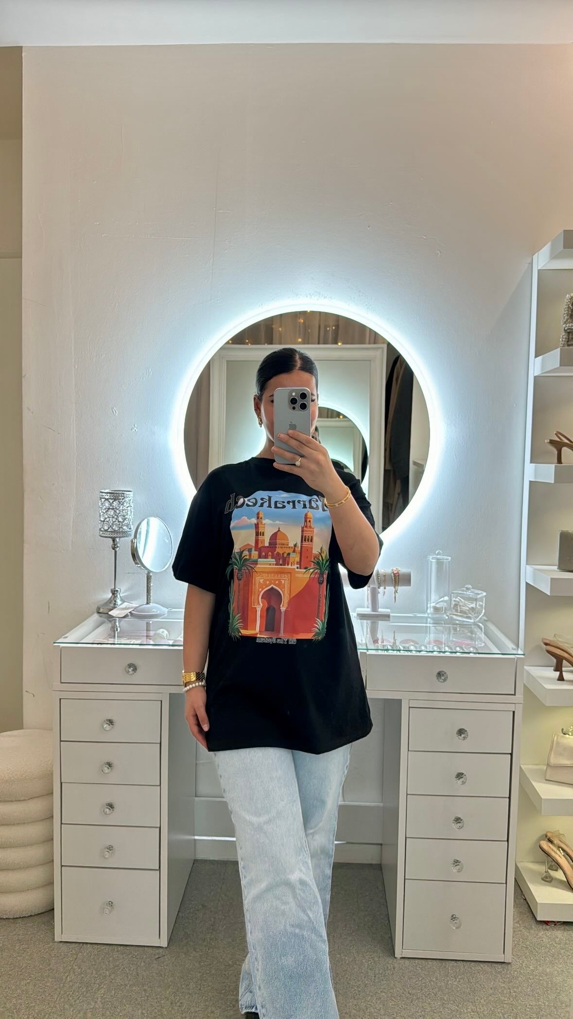 T-shirt Marrakech noir