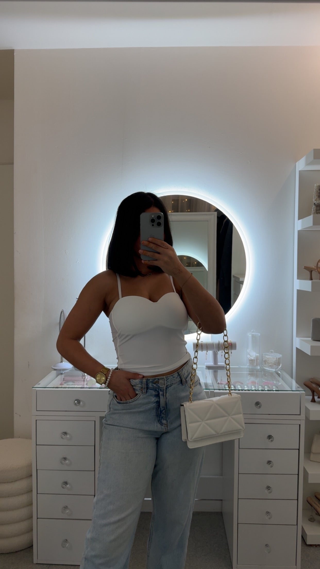 Top Kenza blanc